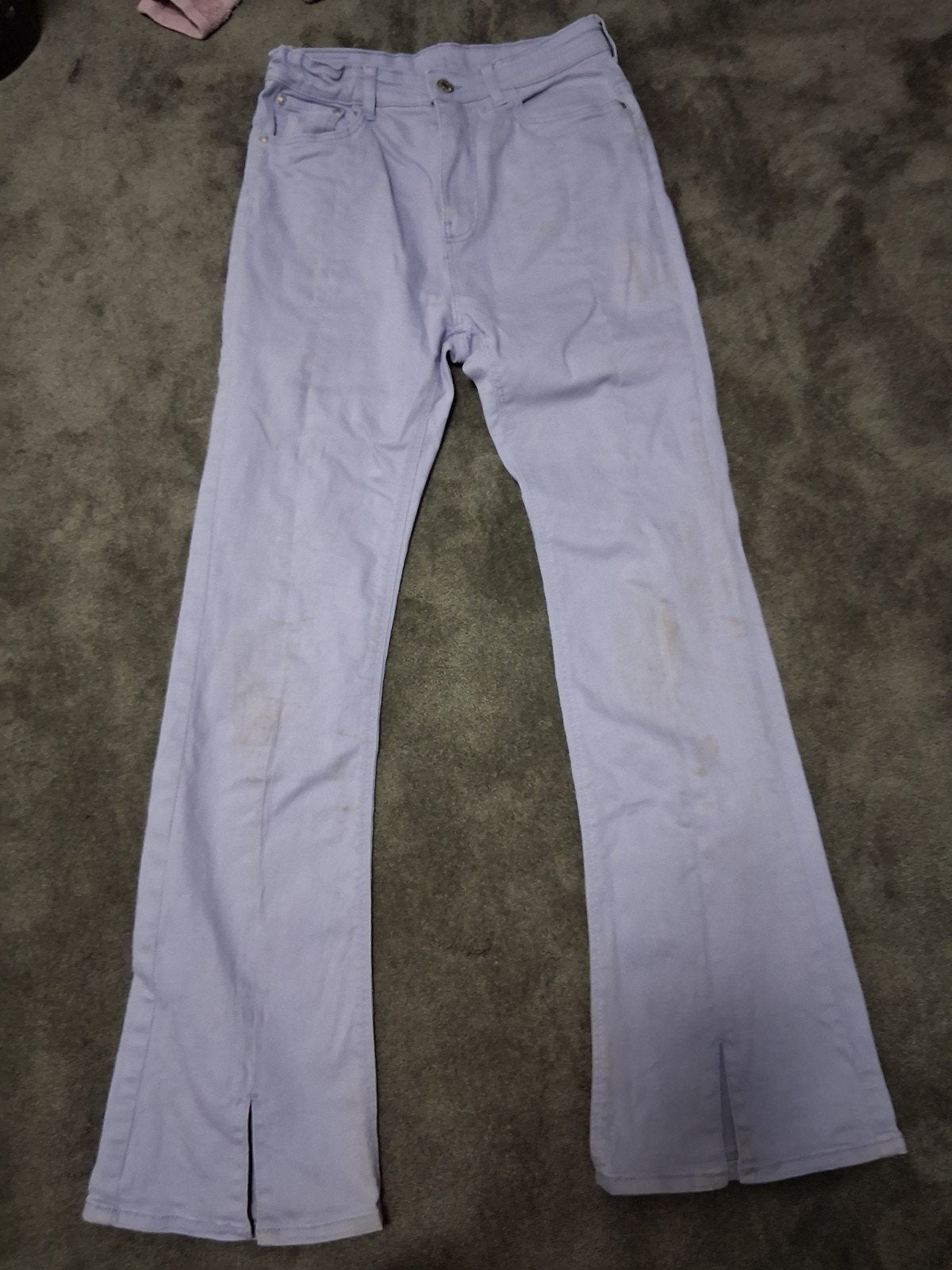 Flared fit jeans. Maat 164. Merk hema. Kleur lila/paars., Ophalen, Paars, Zo goed als nieuw, Maat 34 (XS) of kleiner