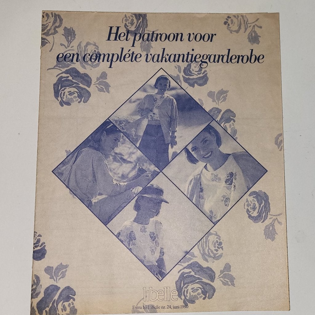 libelle 1990 het patroon Vintage Retro Hobby boeken breien, Ophalen of Verzenden, Zo goed als nieuw, Breien en Haken