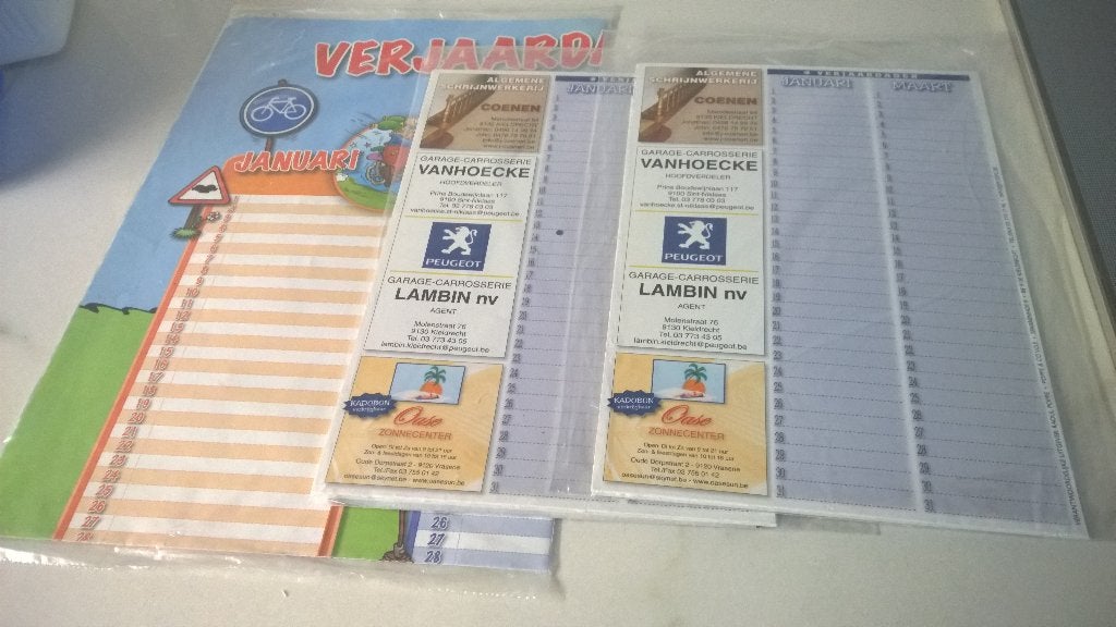 4 eeuwig durende kalnders, Ophalen of Verzenden, Jaarkalender, Nieuw