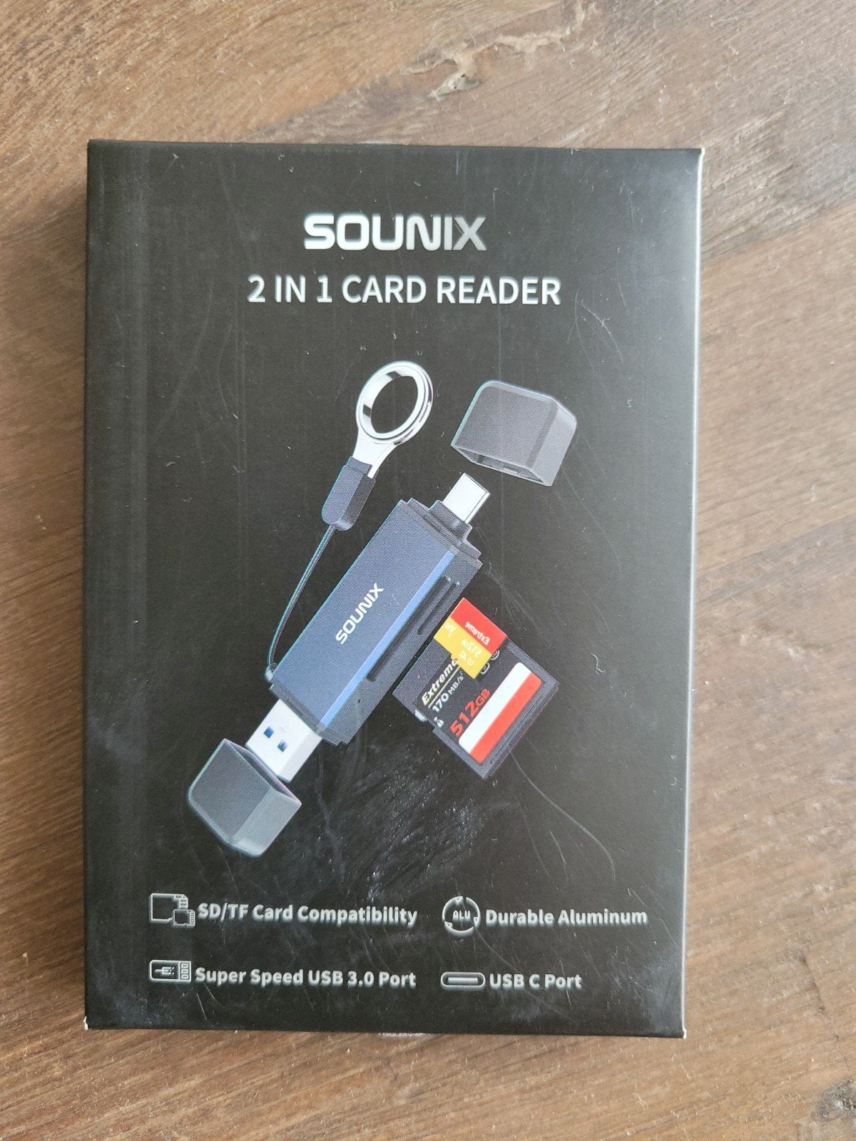 Sounix 2 in 1 card reader geseald, Computers en Software, USB Sticks, Ophalen of Verzenden, Nieuw, 2 TB of meer