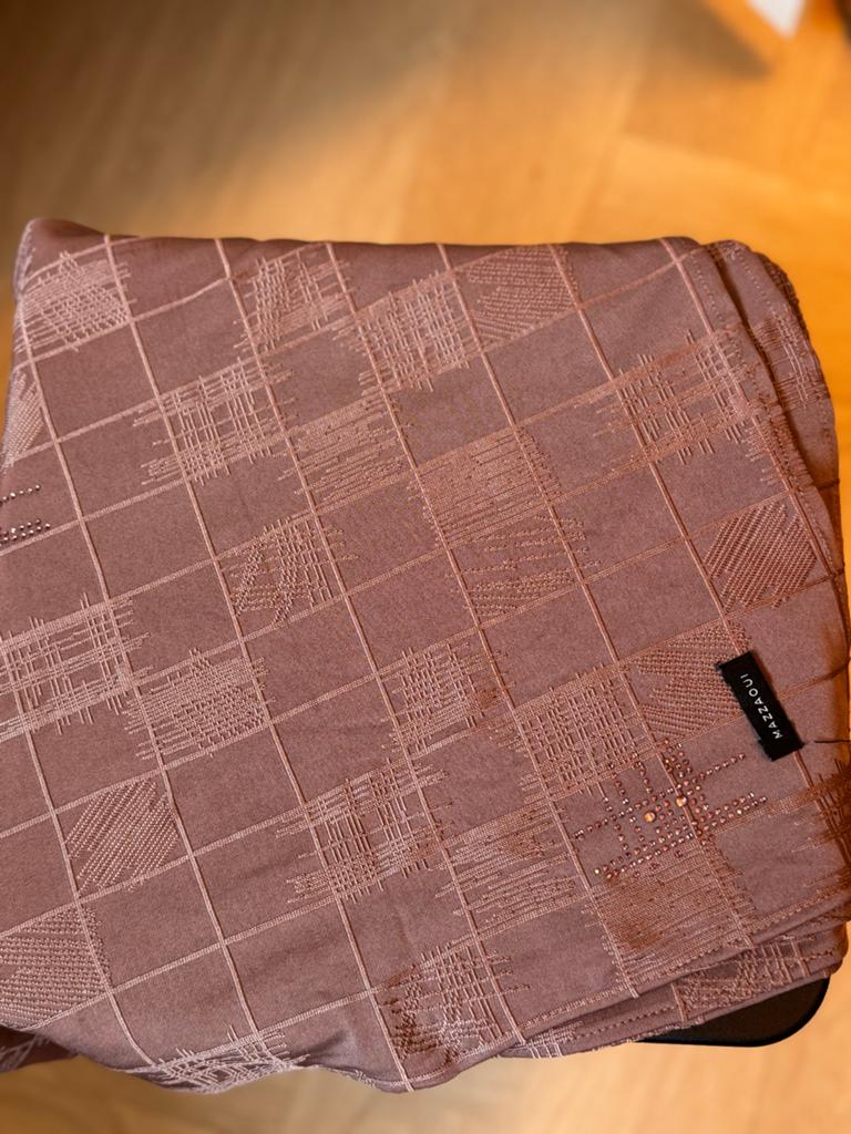 Mazzaoui Hoofddoek Sjaal met Patroon en Steentjes, Verzenden, Zo goed als nieuw, Sjaal