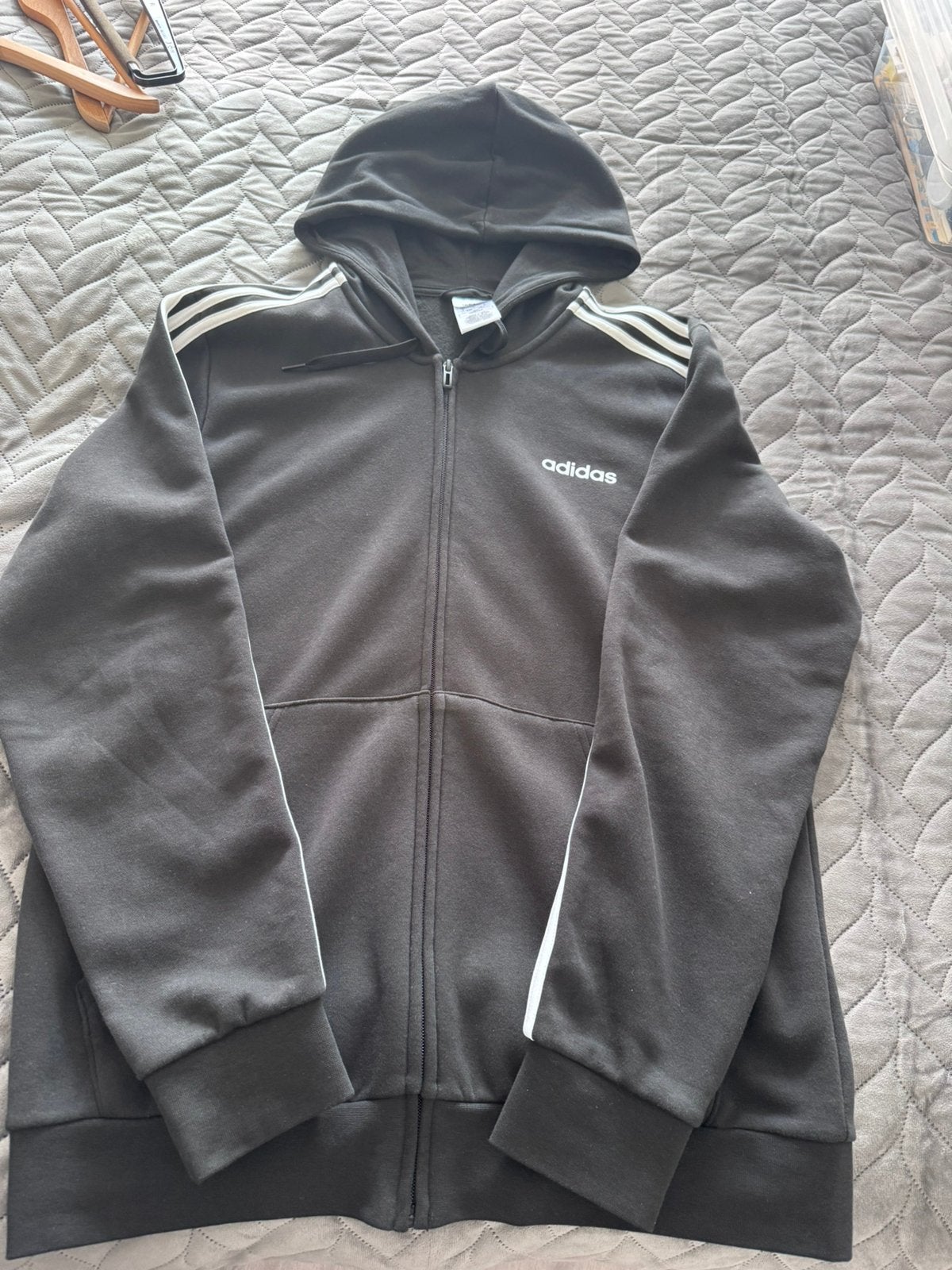Adidas Trainingsjas met capuchon, Ophalen of Verzenden, Nieuw, Maat 52/54 (L), Zwart