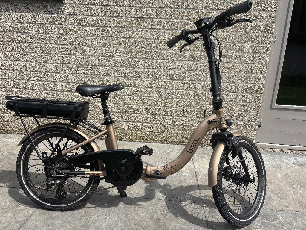 Vouwfiets merk bizo, 14 tot 16 inch, Versnellingen, Zo goed als nieuw, Totaal opvouwbaar