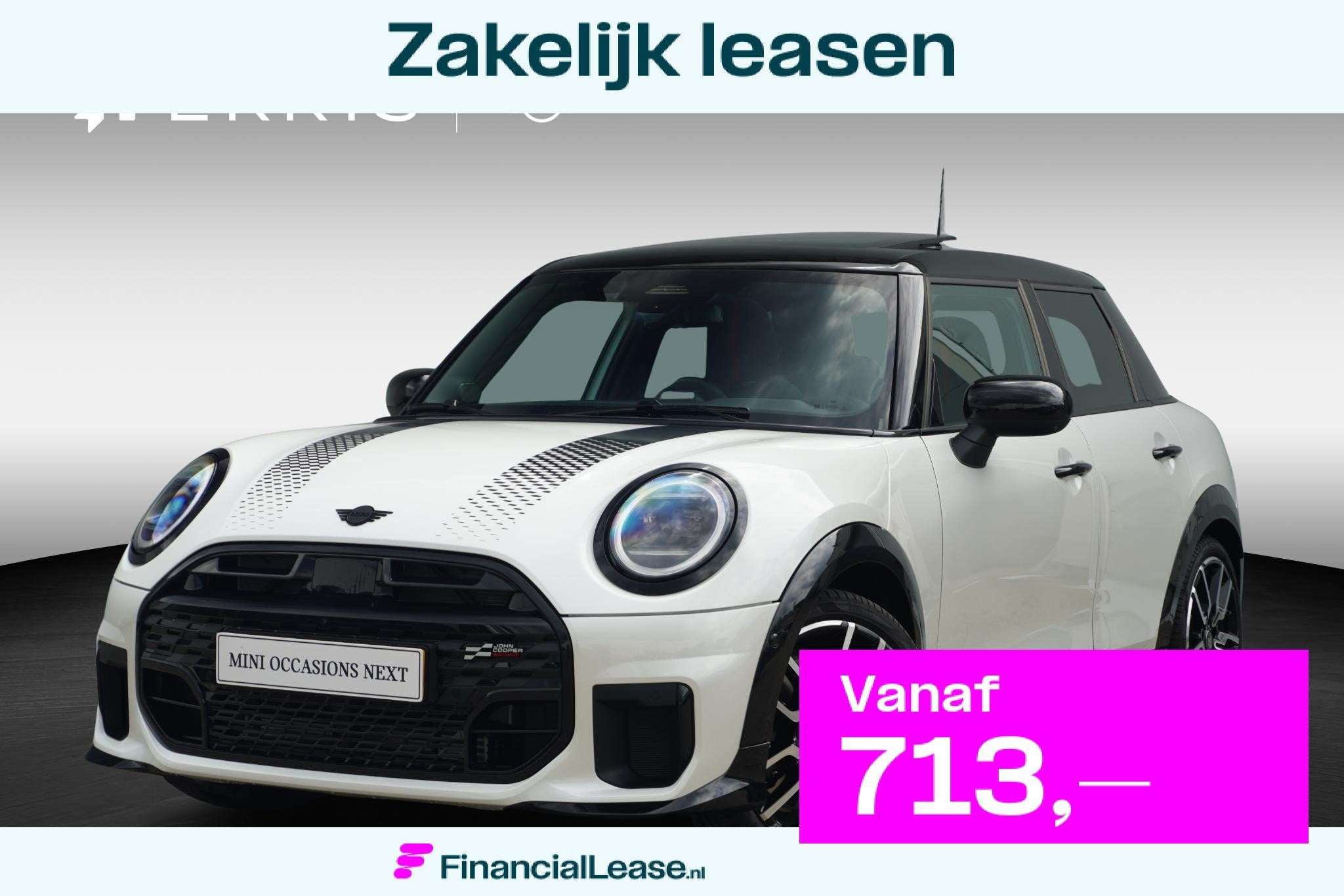MINI 5-Deurs Cooper C | John Cooper Works Uitvoering | Pakke, Auto's, Mini, Bedrijf, Lease, Financial lease, Cooper, Alarm, Digitale radio-ontvangst
