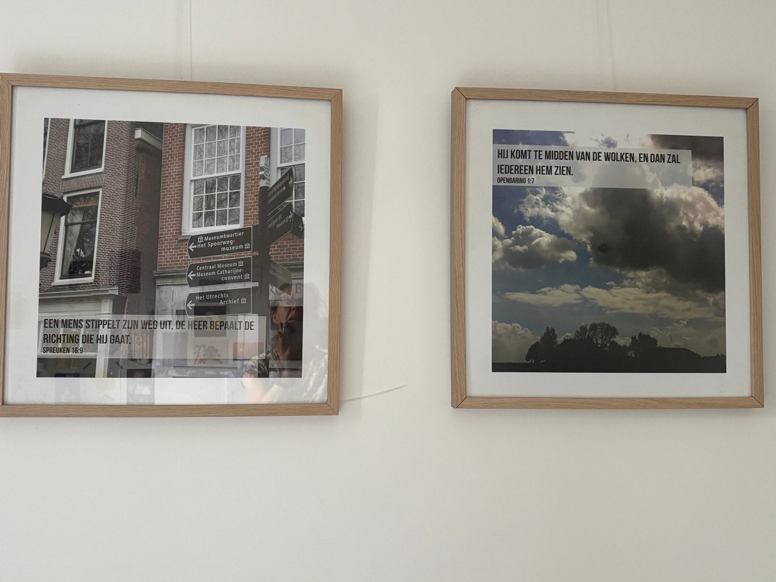 Set van 2 ingelijste prints met inspirerende teksten, Huis en Inrichting, Woonaccessoires | Schilderijen, Tekeningen en Foto's