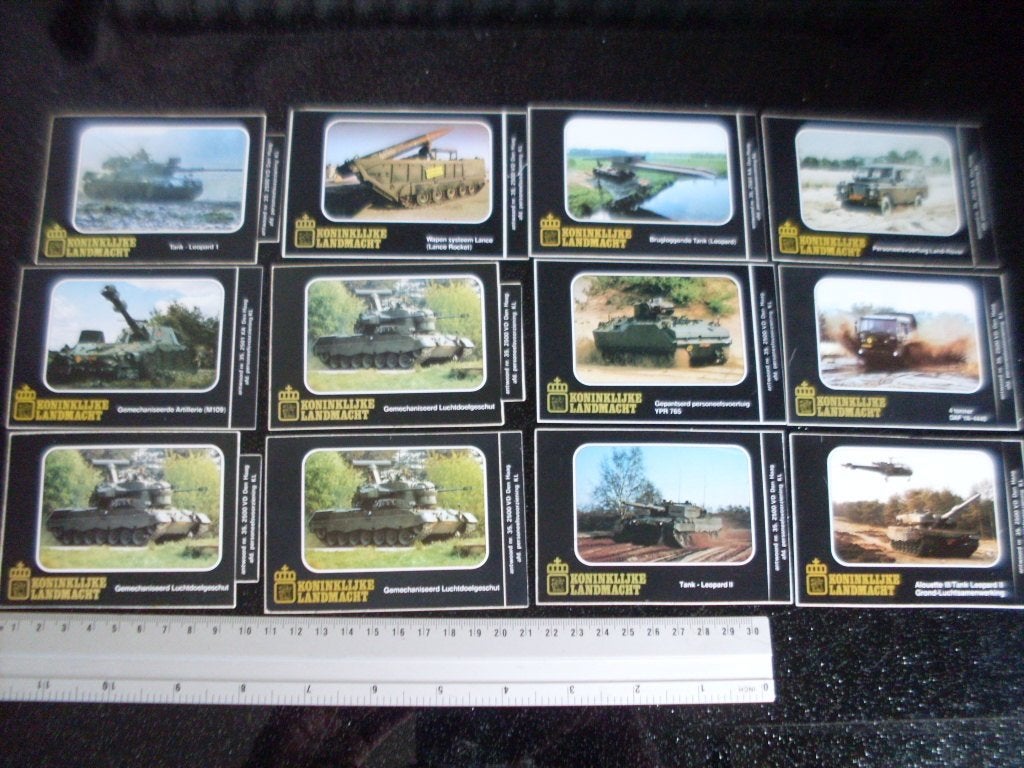 12x sticker koninklijke landmacht materieel tanks daf, Verzenden, Zo goed als nieuw, Bedrijf of Vereniging
