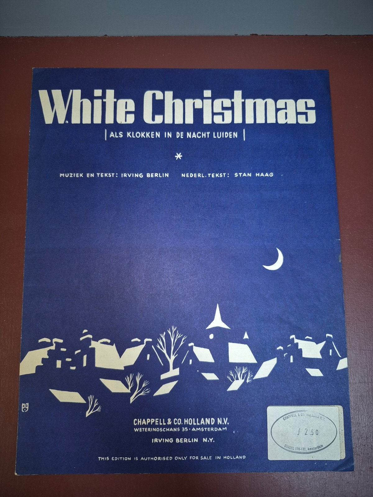 White Christmas bladmuziek - Irving Berlin (Nederlands), Ophalen of Verzenden, Artiest of Componist