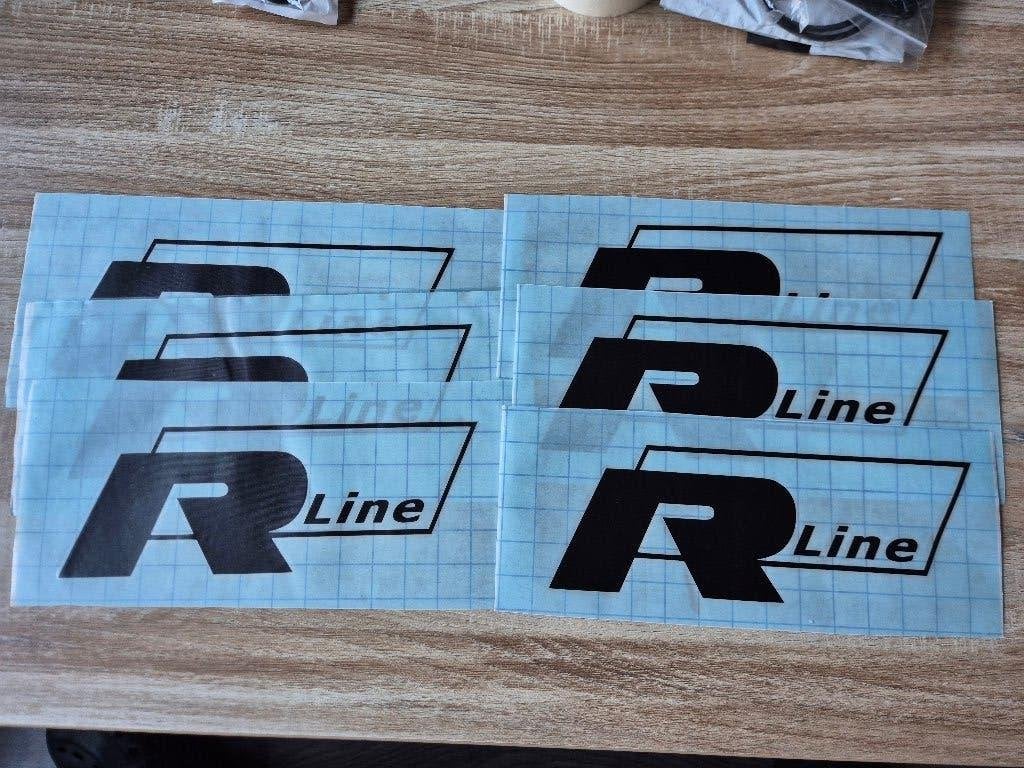Diversen VW RLine stickers en R embleem, Ophalen of Verzenden