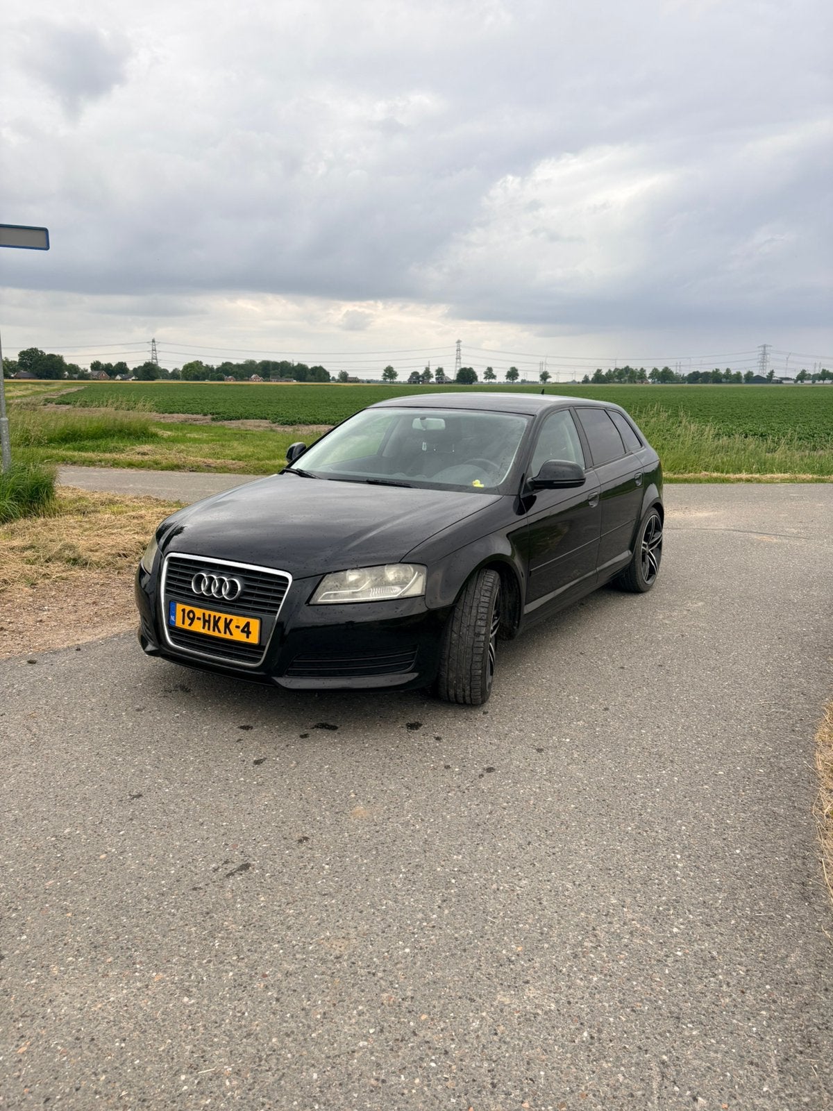 Audi A3 1.6 Sportback 75KW 2009 Zwart, Auto's, Audi, Voorwielaandrijving, Zwart, Zwart, 1200 kg