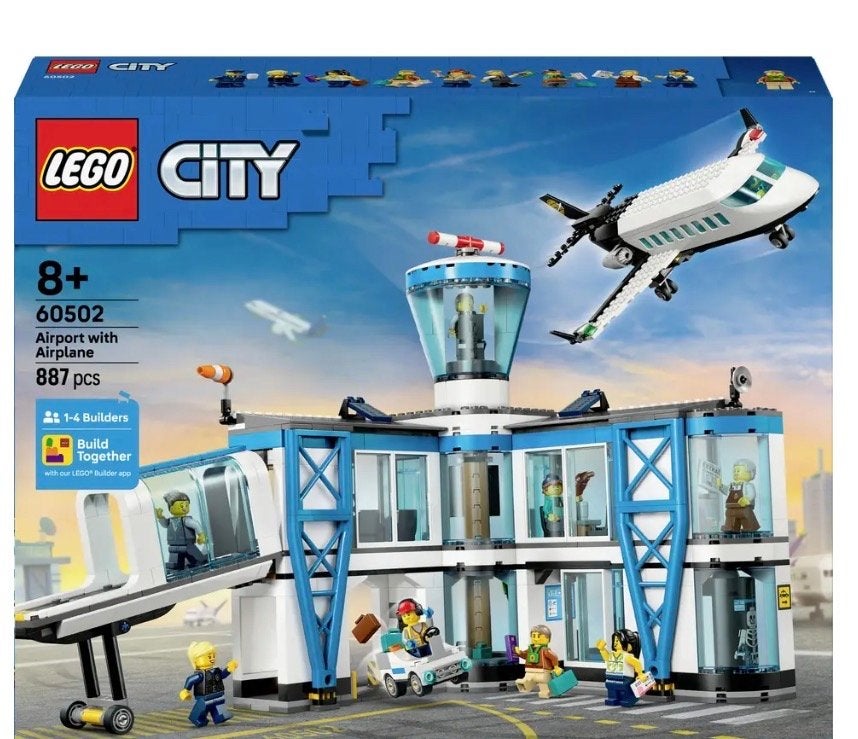 Lego City 60502 Airport met Vliegtuig - Zo goed als nieuw, Kinderen en Baby's, City, Lego, Ophalen of Verzenden, Zo goed als nieuw