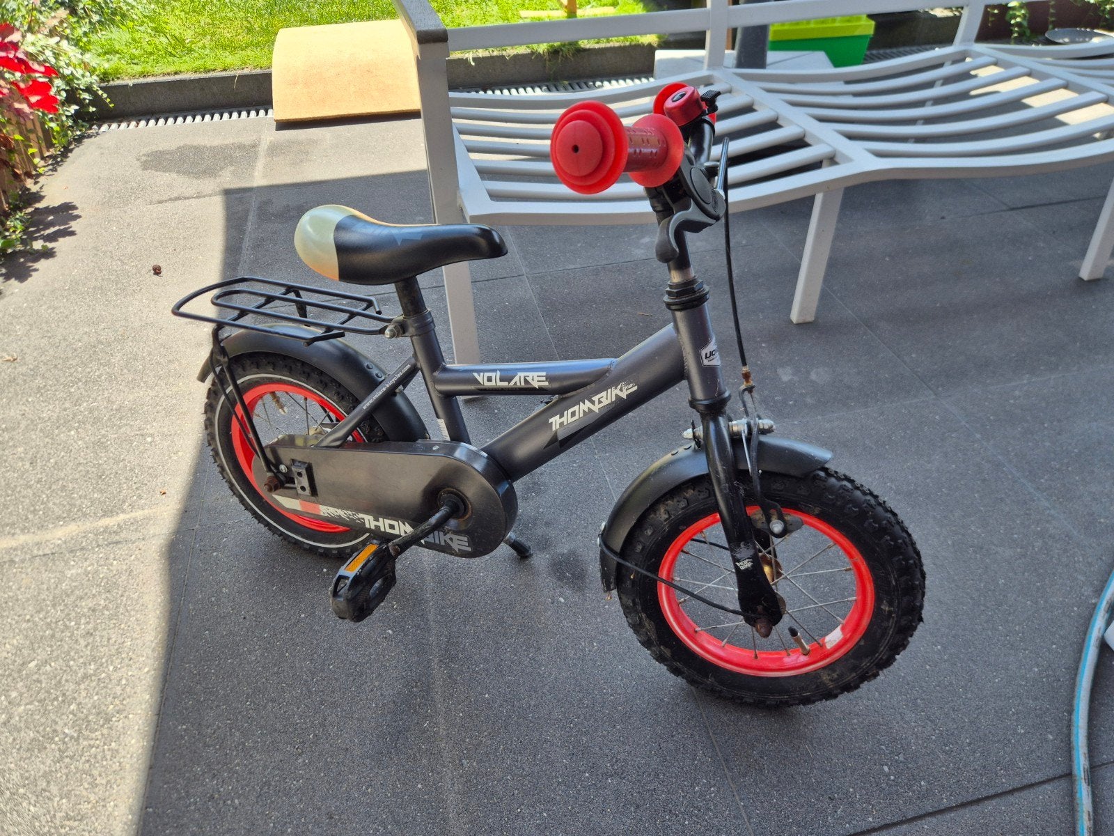 Kinderfiets volare 12 inch inclusief zijwieltjes, Ophalen, Gebruikt, Minder dan 16 inch, Zijwieltjes