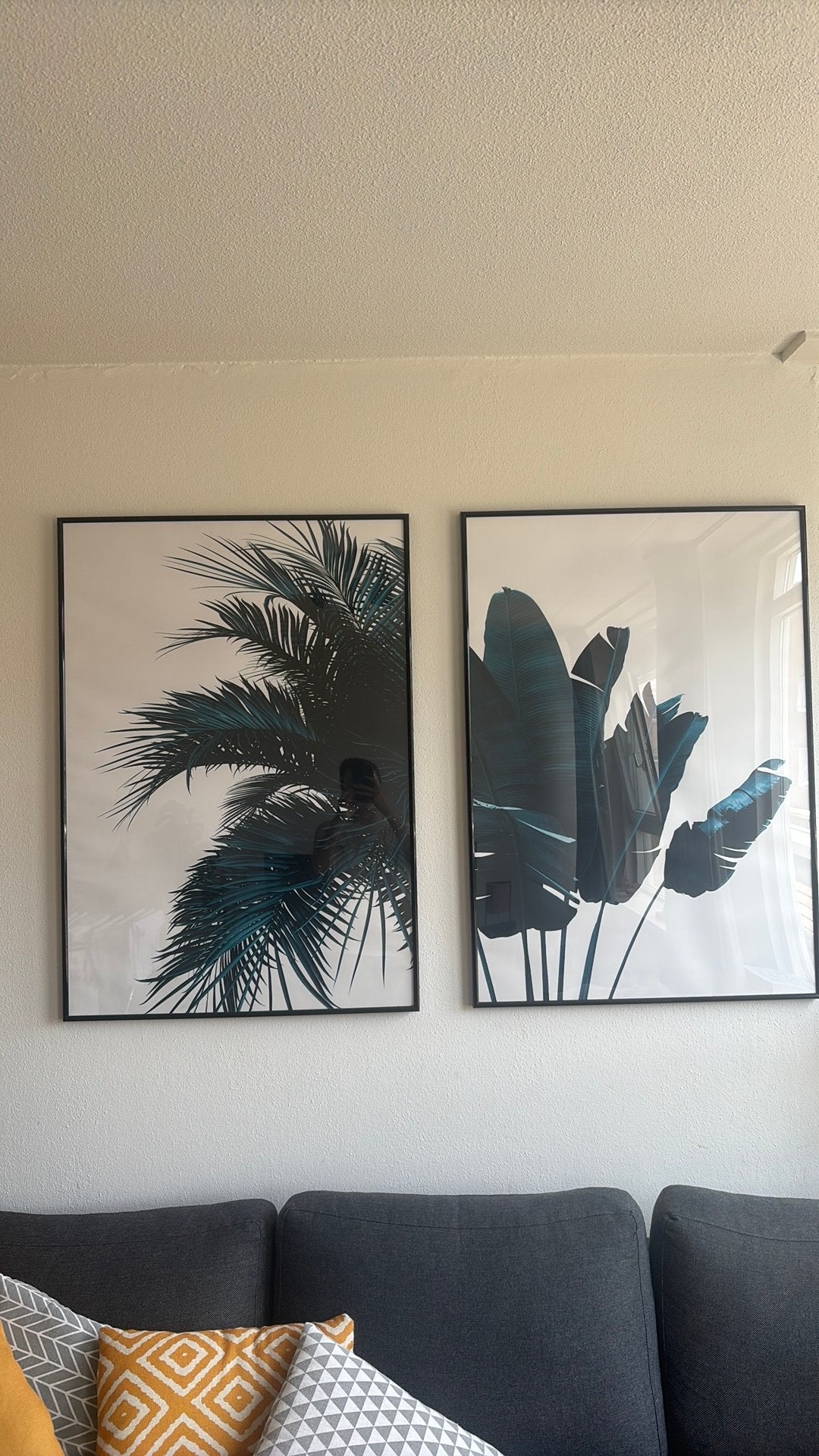 2 grote posters met zwarte lijst – 100 x 70 cm, Ophalen