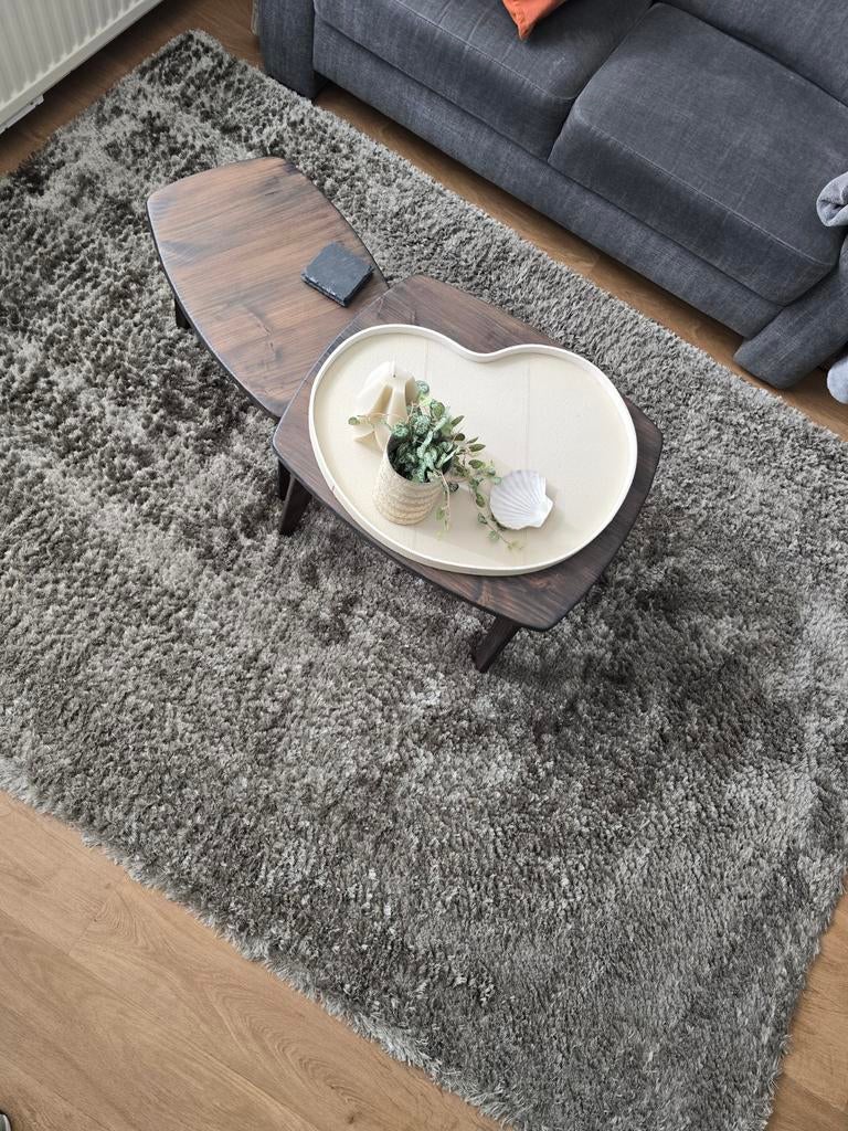 Vloerkleed, Ophalen, 200 cm of meer, Zo goed als nieuw, Grijs