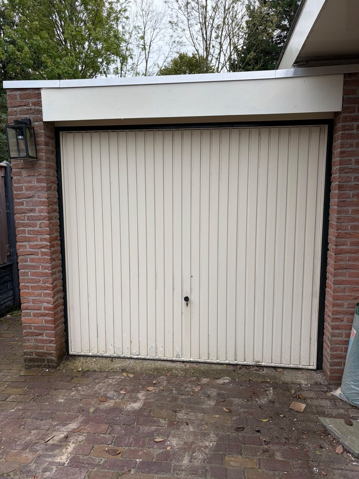 Hormann Goed werkende garagedeur 2.32x 2.16 mtr, Ophalen, Gebruikt, Garagedeur, 120 cm of meer