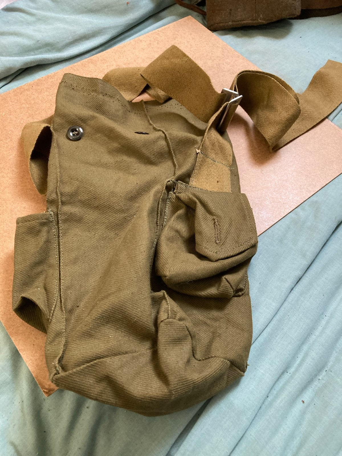 Vintage Militair Tasje - Legergroen Schoudertasje, Ophalen of Verzenden, Overige soorten, Overige gebieden, Overige typen
