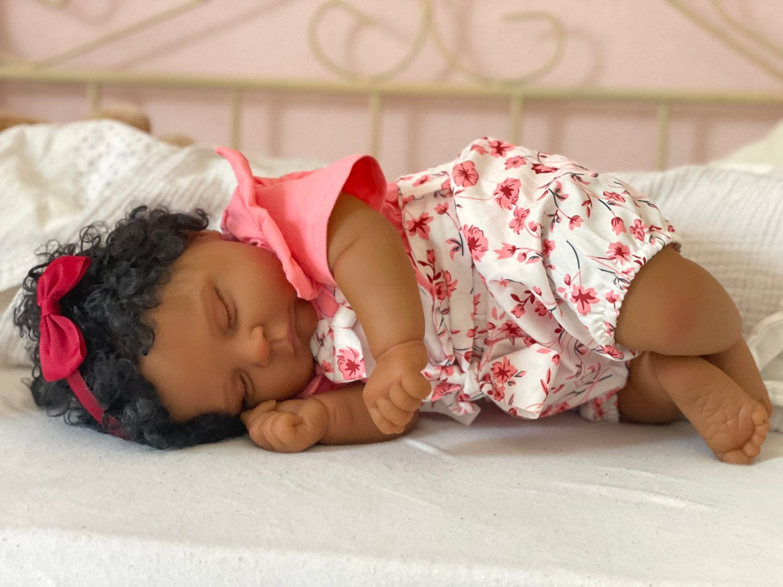 Reborn baby pop, Ophalen of Verzenden, Zo goed als nieuw, Babypop, Levensecht of Reborn