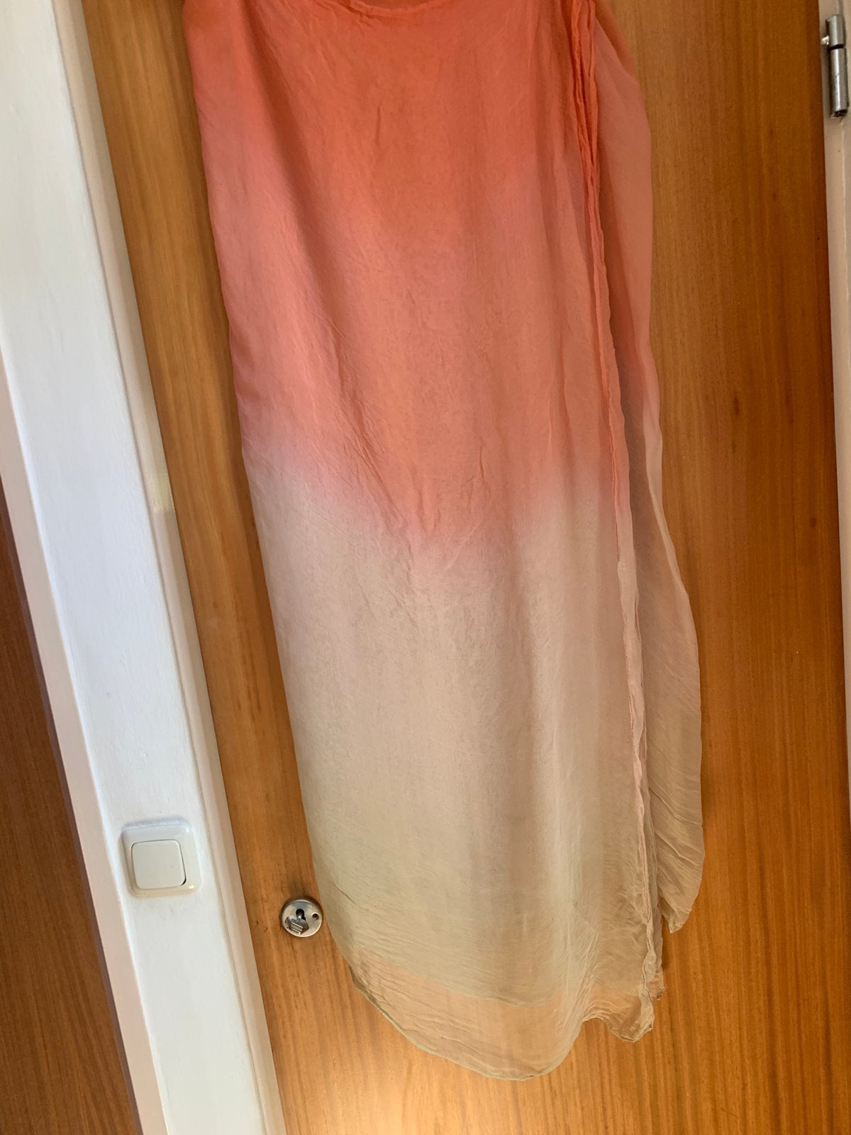 Zijden parero of sjaal, Kleding | Dames, Ophalen of Verzenden, Zo goed als nieuw, Maat 46/48 (XL) of groter, Sjaal