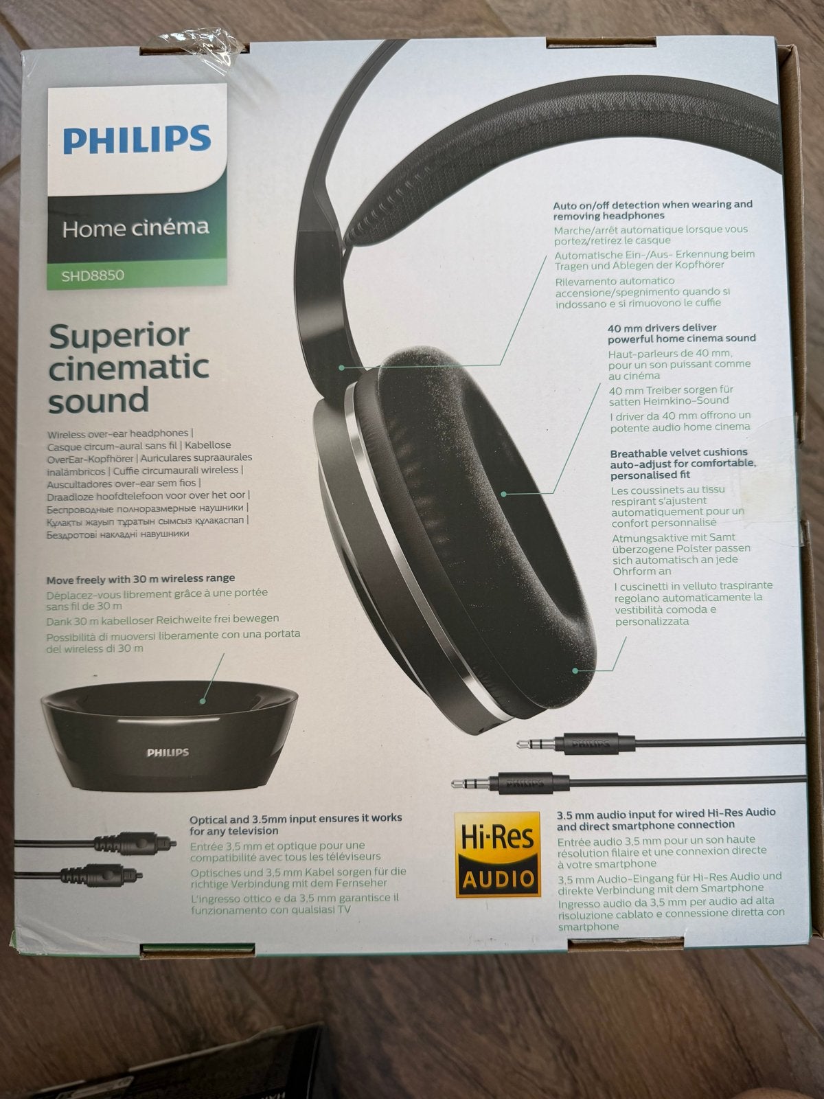 Philips SHD8850 Draadloze Over-ear Hoofdtelefoon - Nieuw