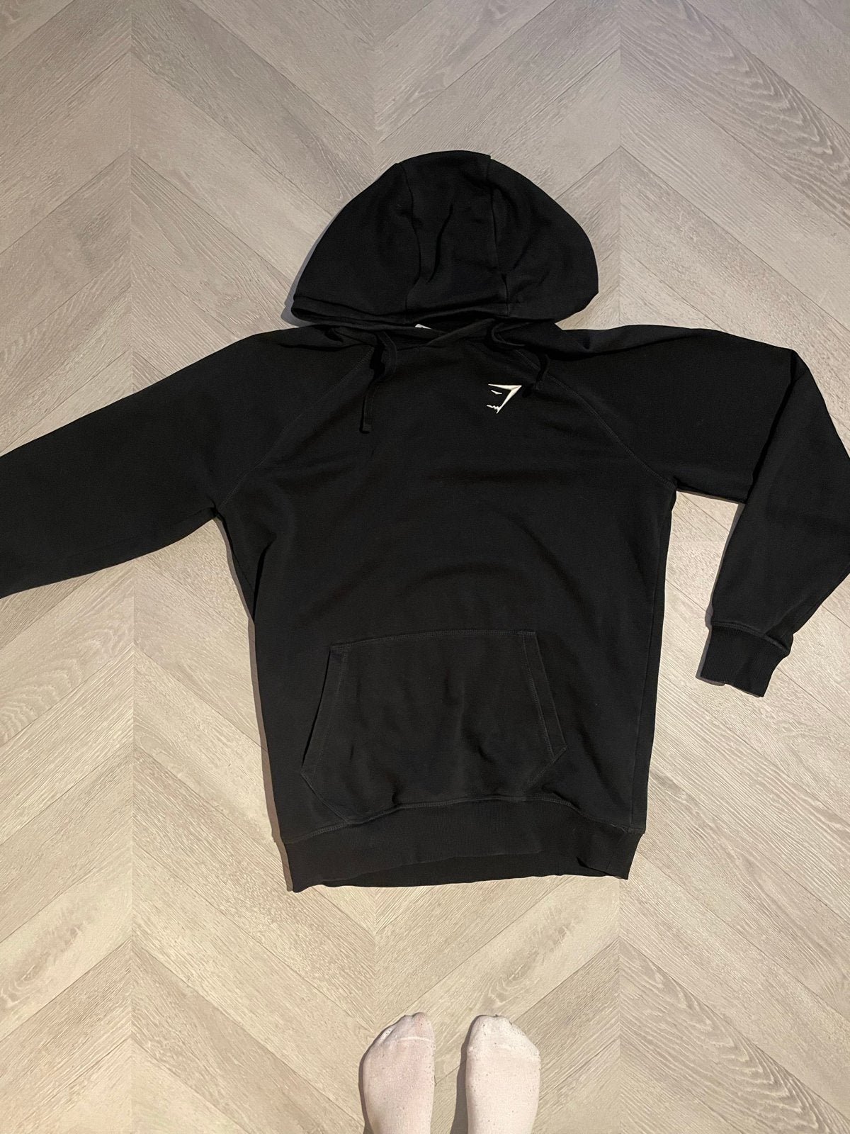 Gymshark hoodie zwart - Maat M, Ophalen of Verzenden, Zo goed als nieuw