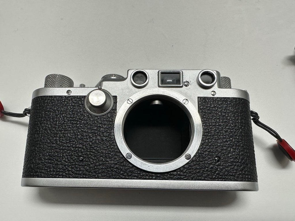 Leica IIIF body in topstaat. CLA en nieuw gordijn., Ophalen of Verzenden, Refurbished, Compact, Leica