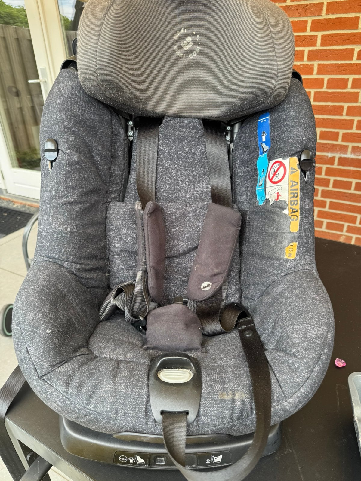 Maxi cosi AxixxFix autostoel 360 draaibaar Isofix, Ophalen, 9 t/m 18 kg, Zo goed als nieuw, Isofix