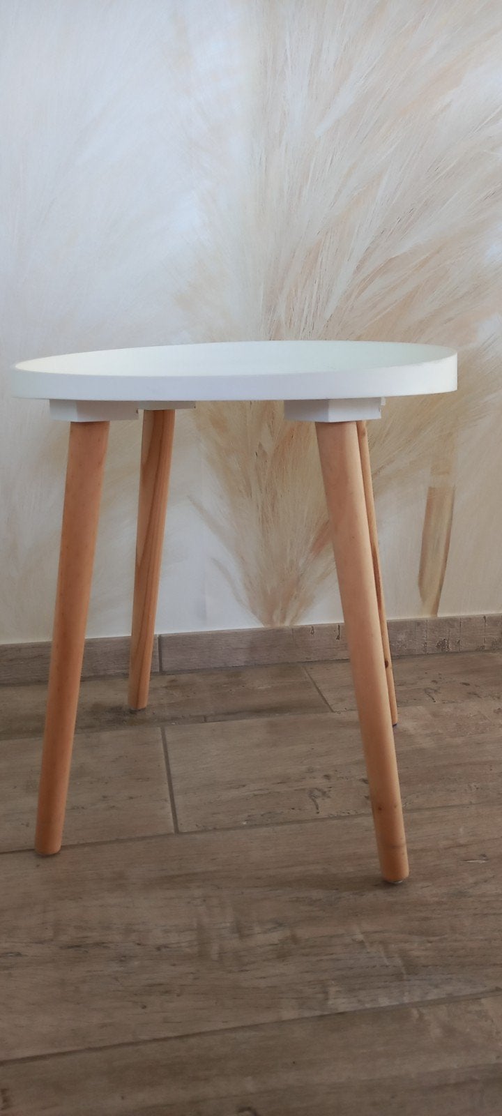 Zgan koffietafeltje 40 x42 hoog bijzettafeltje, Huis en Inrichting, Tafels | Bijzettafels, Minder dan 55 cm, Rond, Zo goed als nieuw
