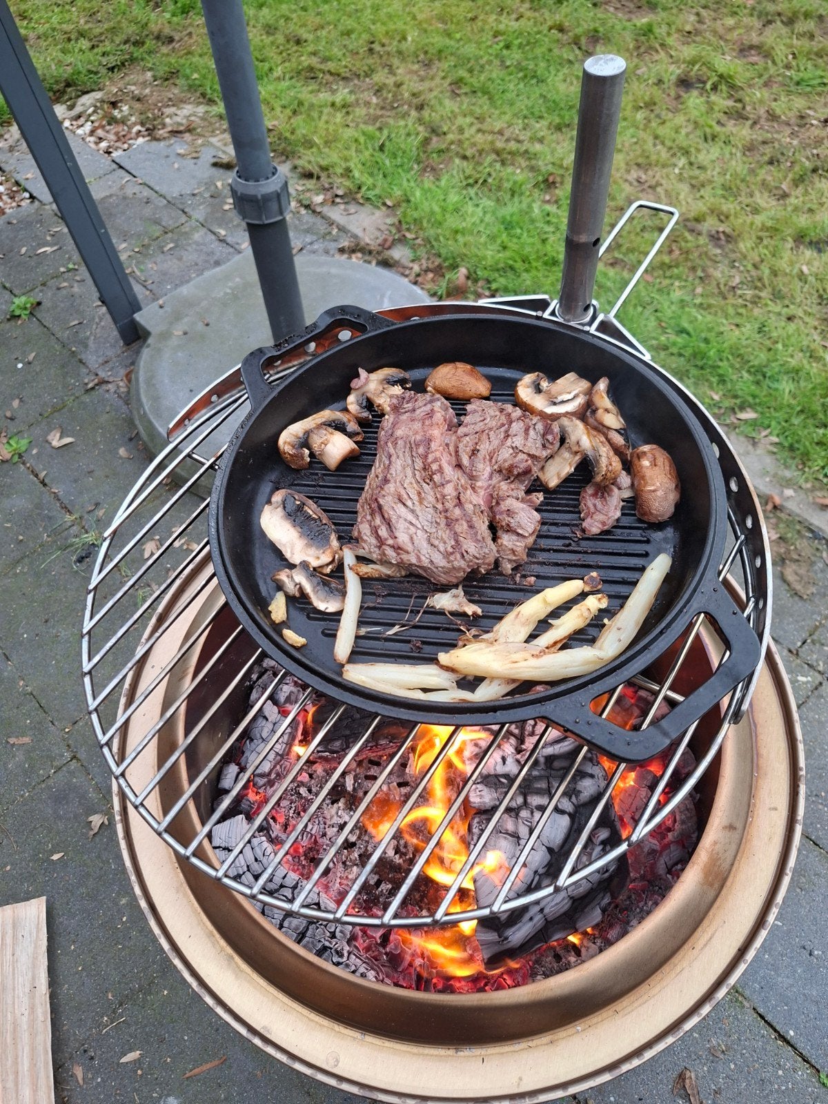 "rookvrije" vuurton met grill huren?, Ophalen of Verzenden, Zo goed als nieuw