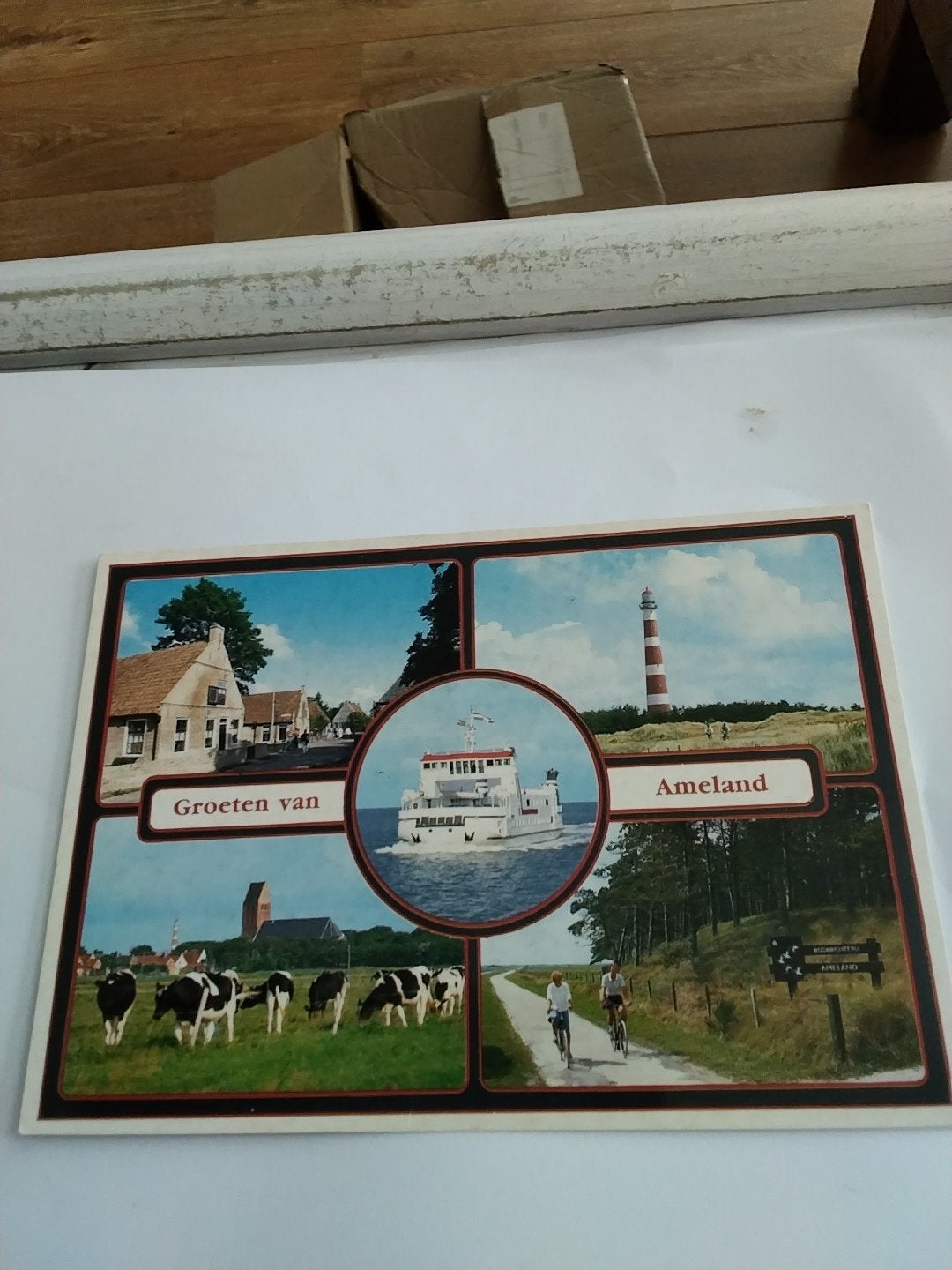 Ansichtkaart Ameland - Groeten van Ameland, Ophalen of Verzenden, 1980 tot heden, Gelopen, Waddeneilanden