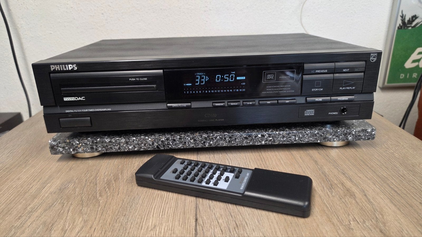 Philips CD610 TwinDac CD speler met afstandsbediening
Inclus, Philips, Gebruikt, Info@philips.com, Ophalen of Verzenden