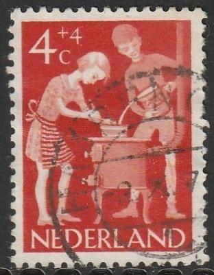 Nederland 1962 779 Kind 4c Potje koken, Gest Haaren, Postzegels en Munten, Postzegels | Nederland, Ophalen of Verzenden, Na 1940