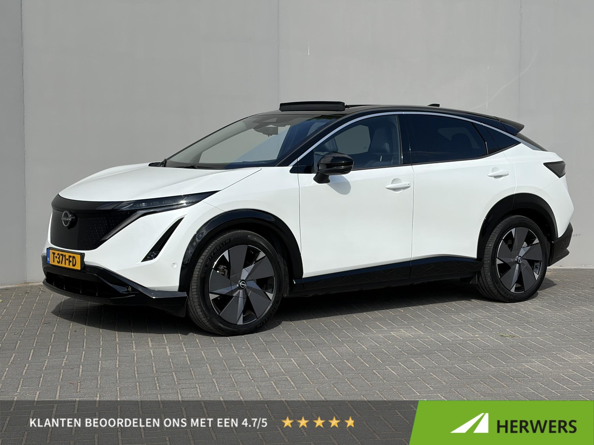 Nissan Ariya Evolve 91 kWh / SOH 99% / Stoelverwarming voor, Auto's, Gebruikt, 750 kg, Verwarmde buitenspiegels, Wit