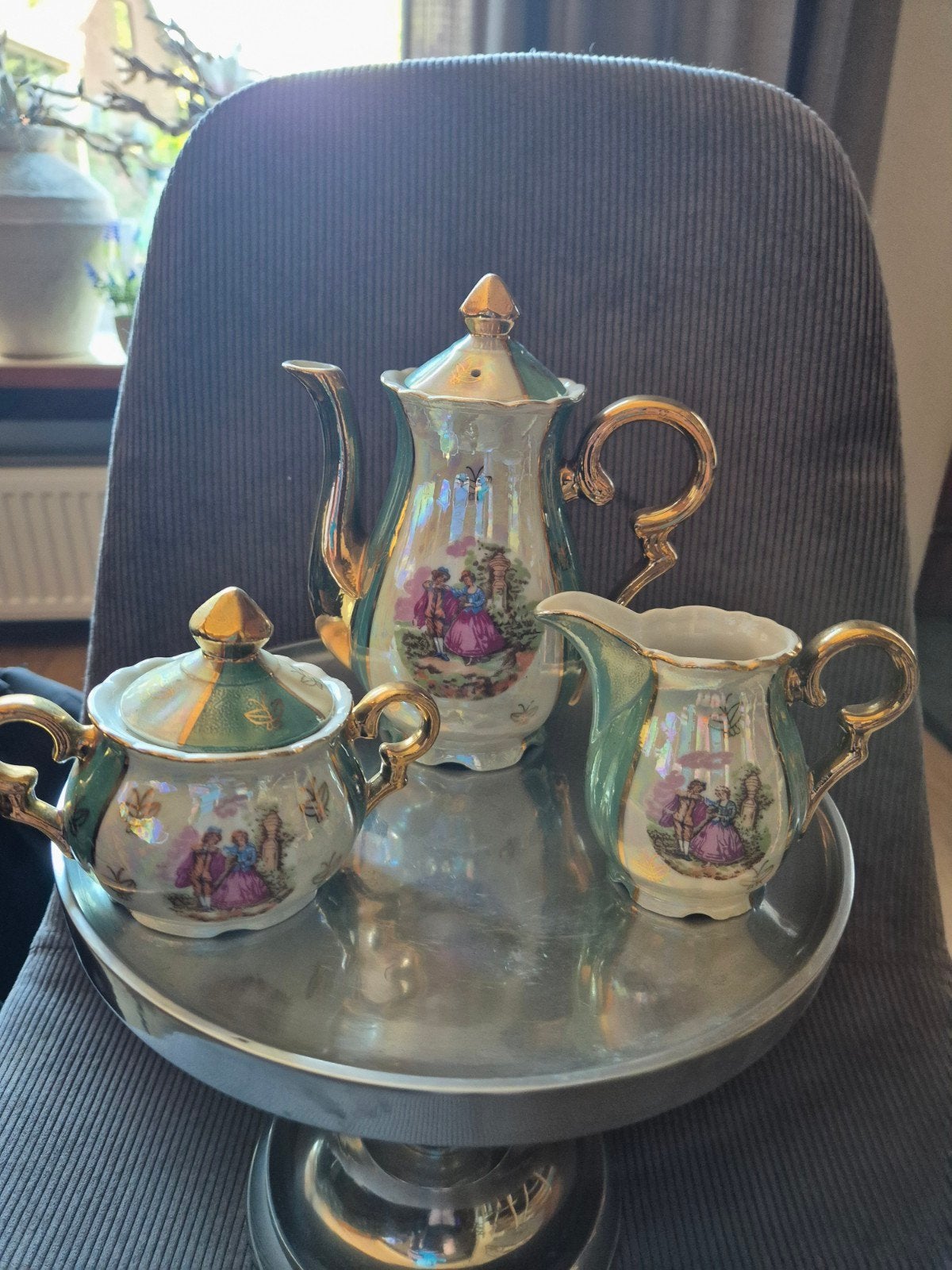 9-delig Delicaat Servies voor Decoratie - Nette Staat, Ophalen