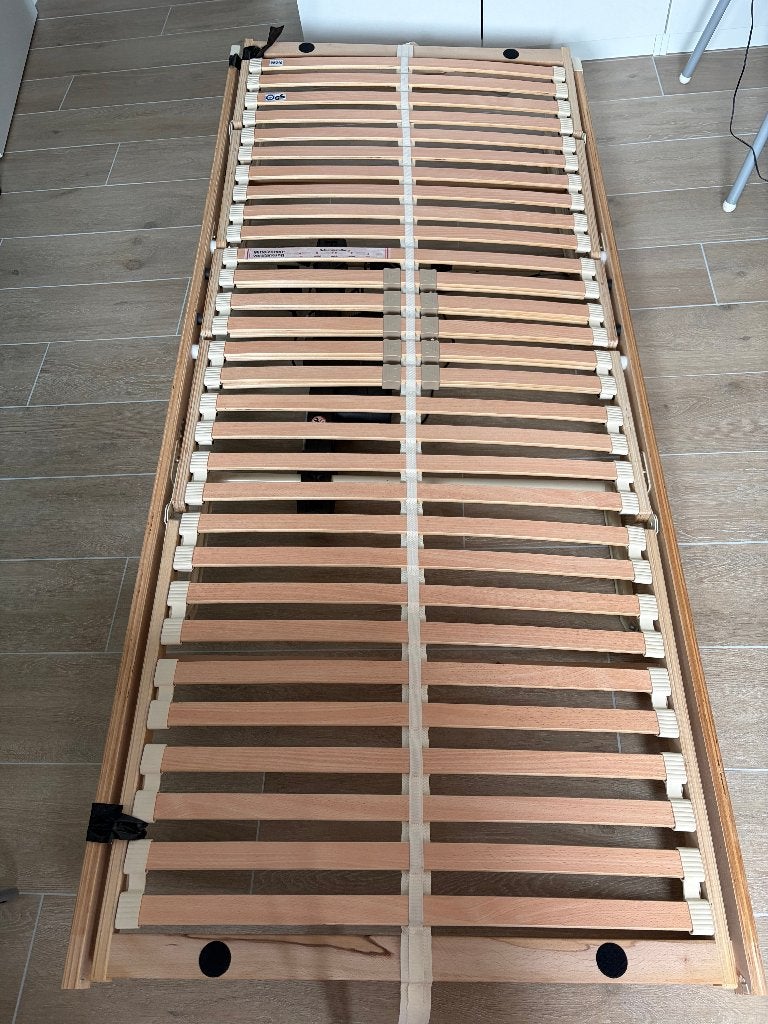 2 elektrisch verstelbare bedbodems 210 90, Huis en Inrichting, Ophalen, Gebruikt, 90 cm, Eenpersoons