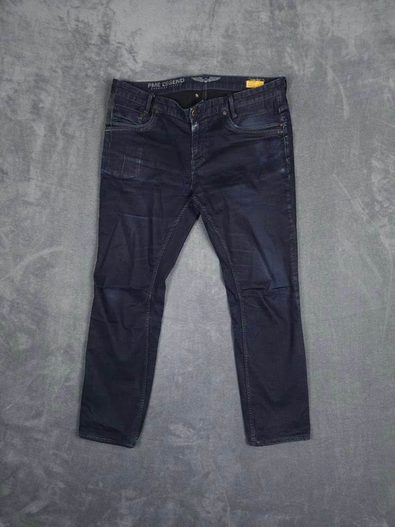 Pme Legend Broek Regular Fit W40 L34 Blauw Jeans Stretch, Blauw, ., Ophalen of Verzenden, Zo goed als nieuw