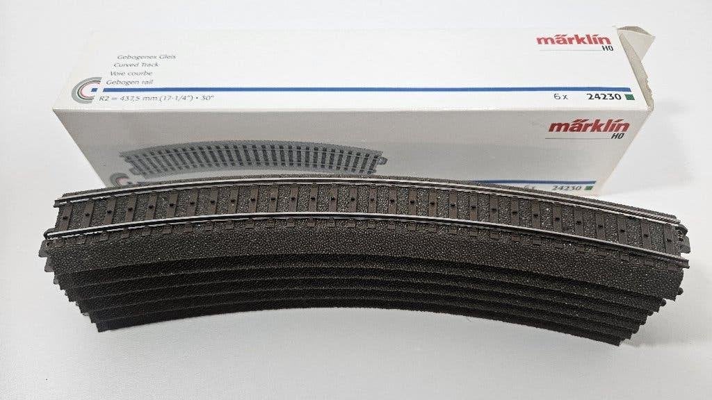 Märklin 24230 gebogen rails R2 6x - 30% korting - NIEUW, Wisselstroom, Nieuw, Rails, Ophalen of Verzenden