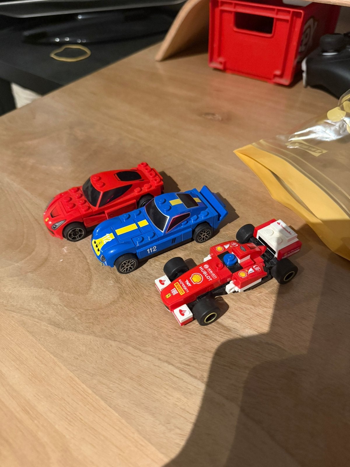 Lego shell en Ferrari racers, Ophalen of Verzenden, Zo goed als nieuw