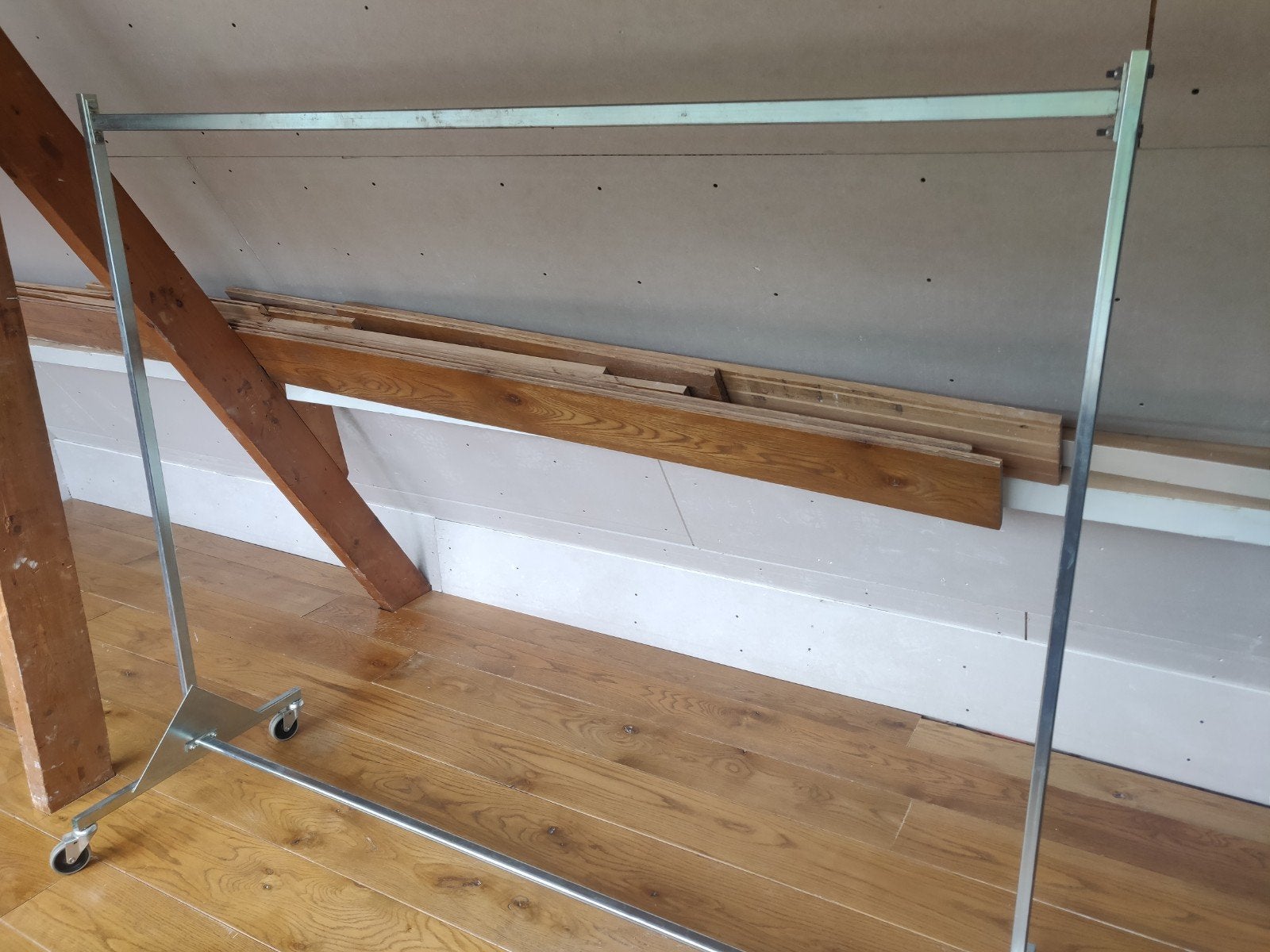Groot stevig kledingrek op wielen, Ophalen, Met wielen, Gebruikt