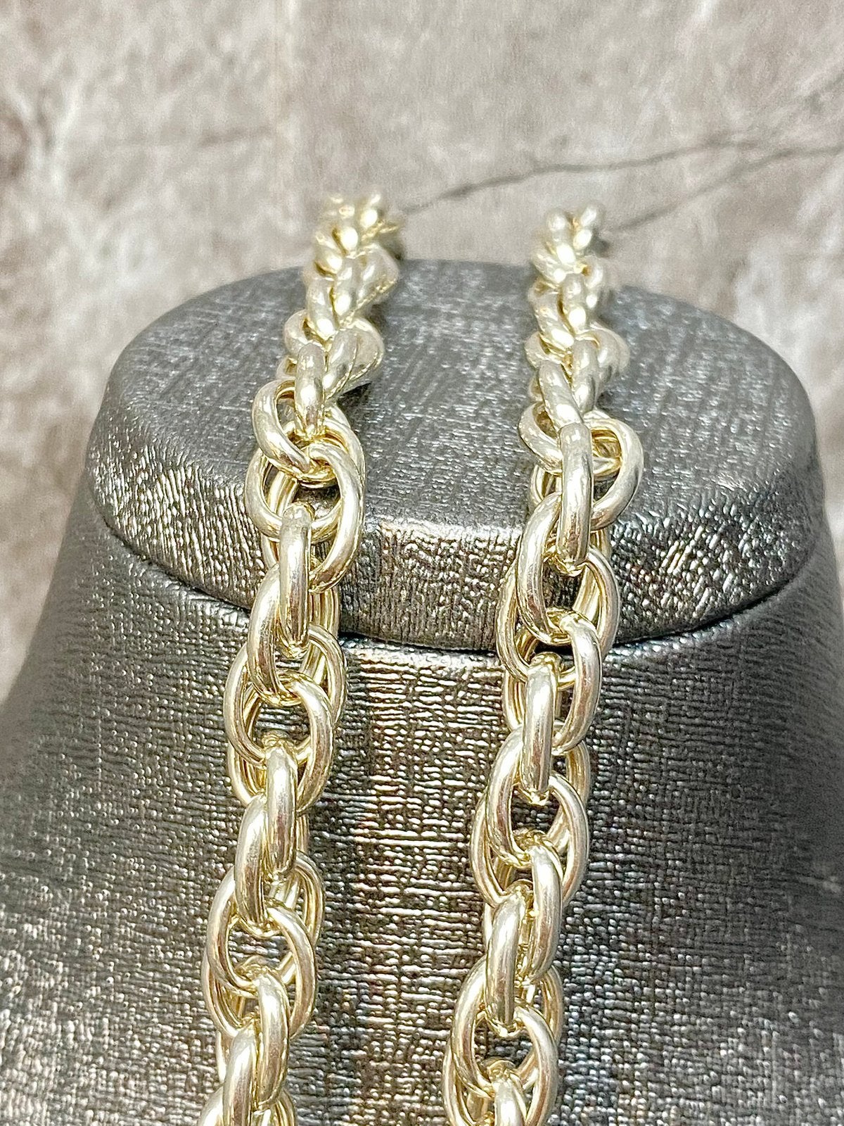 925 Zilveren Gedraaide Ketting, Ophalen of Verzenden, Nieuw, Goud, Zilver