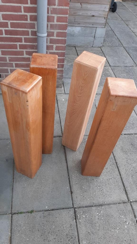 Tafelpoten hout massief, Huis en Inrichting, Tafelonderdelen, Ophalen, Rond, 50 tot 100 cm, 50 tot 100 cm