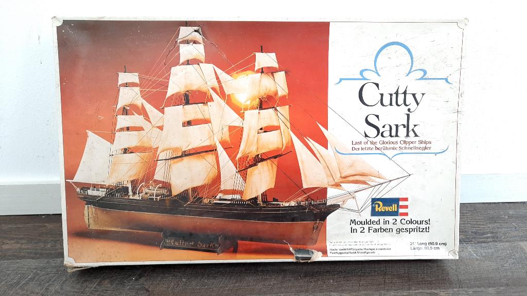 Vintage Cutty Sark Revell 5601 Model Boot 1:220 1980, Hobby en Vrije tijd, Modelbouw | Boten en Schepen, Ophalen of Verzenden
