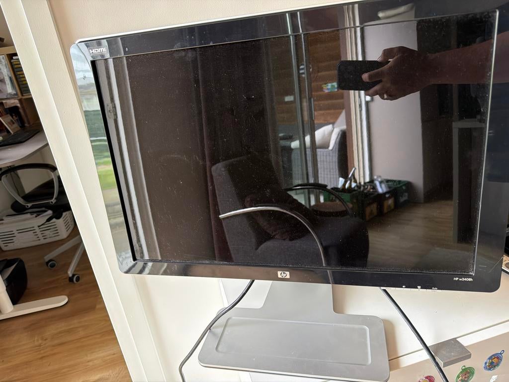 Hp 24inch full hd  computerscherm., Computers en Software, Monitoren, IPS, Full HD, Zo goed als nieuw, Onbekend