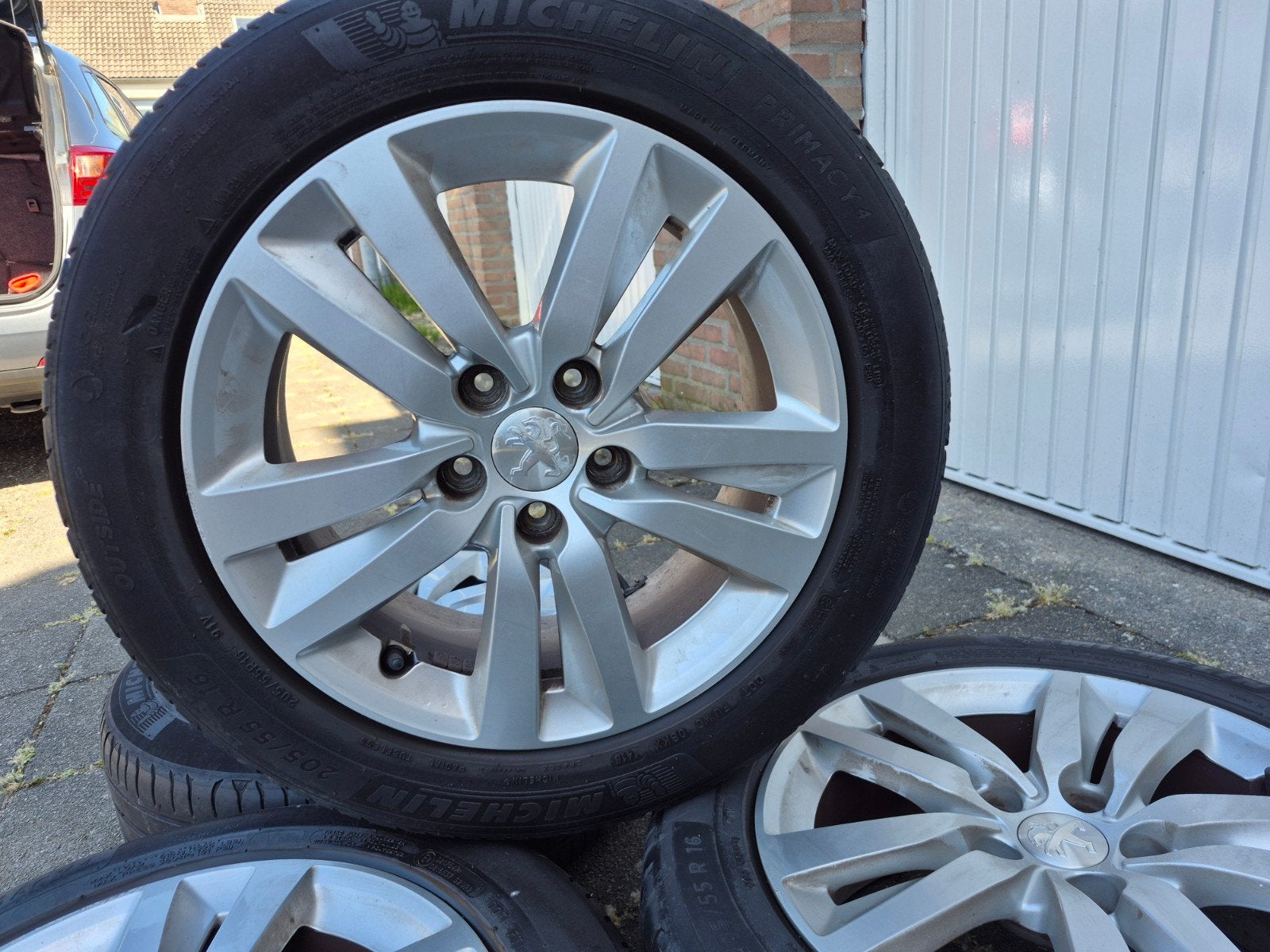 Te koop Origieel Peugeot 308 velgen 205/55 16 inch., Auto-onderdelen, Ophalen, Gebruikt, 16 inch, Banden en Velgen