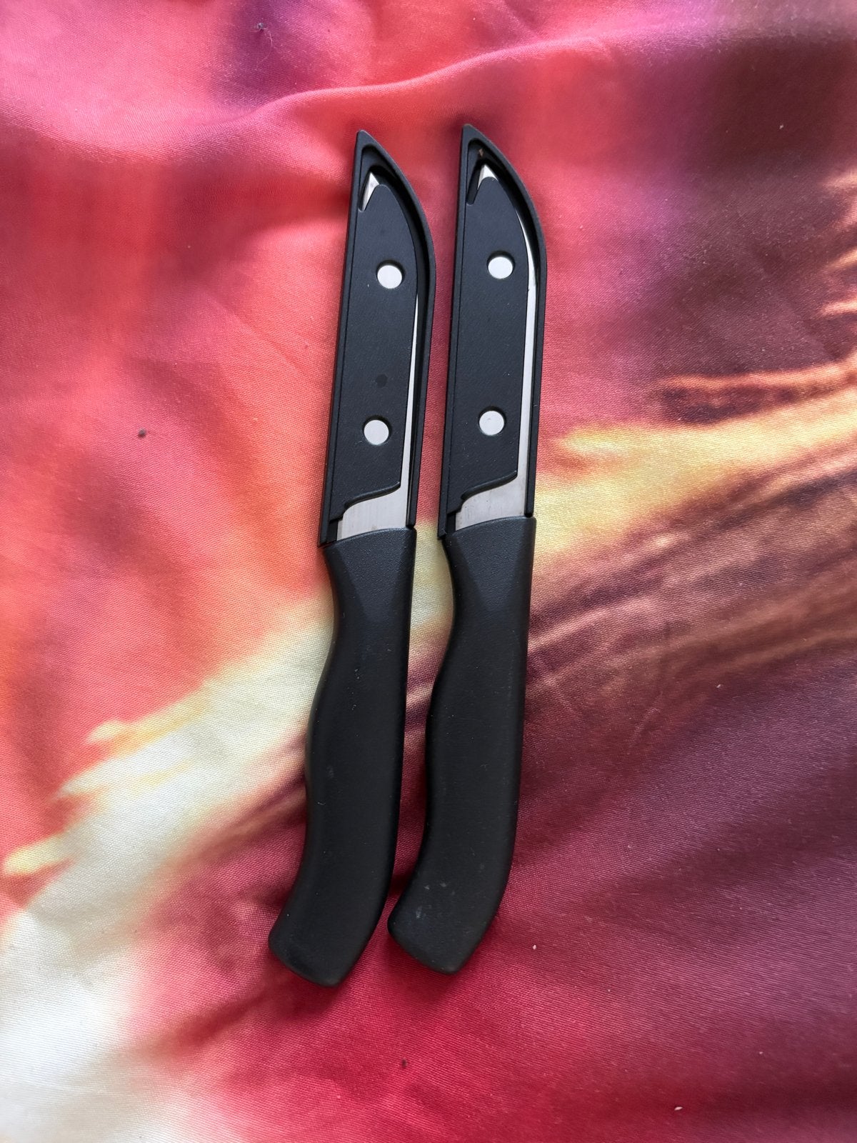 2 Nieuwe Schilmesjes met Zwarte Handvatten, Overige typen, Nieuw, Ophalen of Verzenden, Zwart