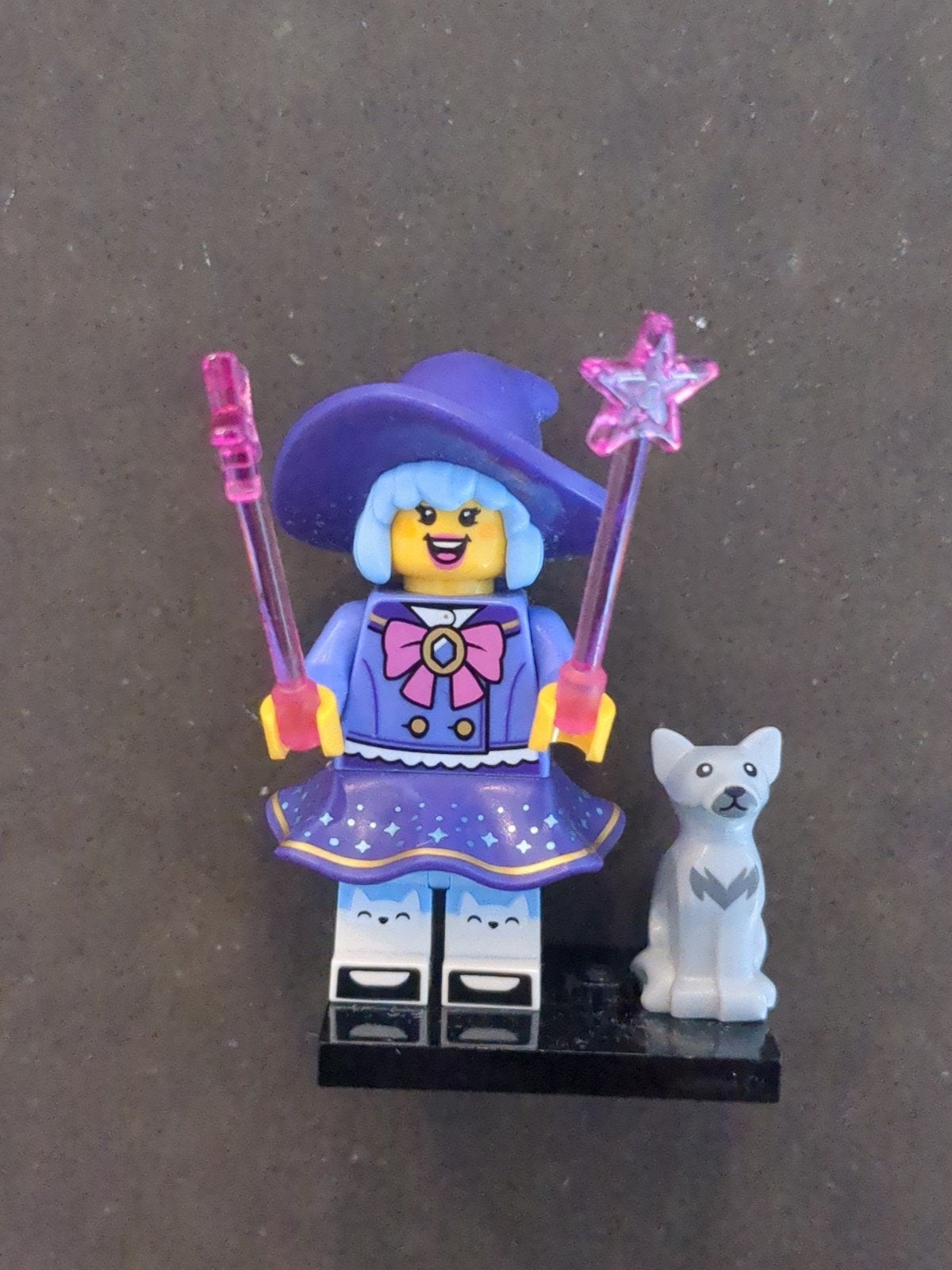 Lego Minifiguur Serie 29 Leuke Heks met Kat en Toverstaf, Ophalen of Verzenden, Zo goed als nieuw, Overige merken
