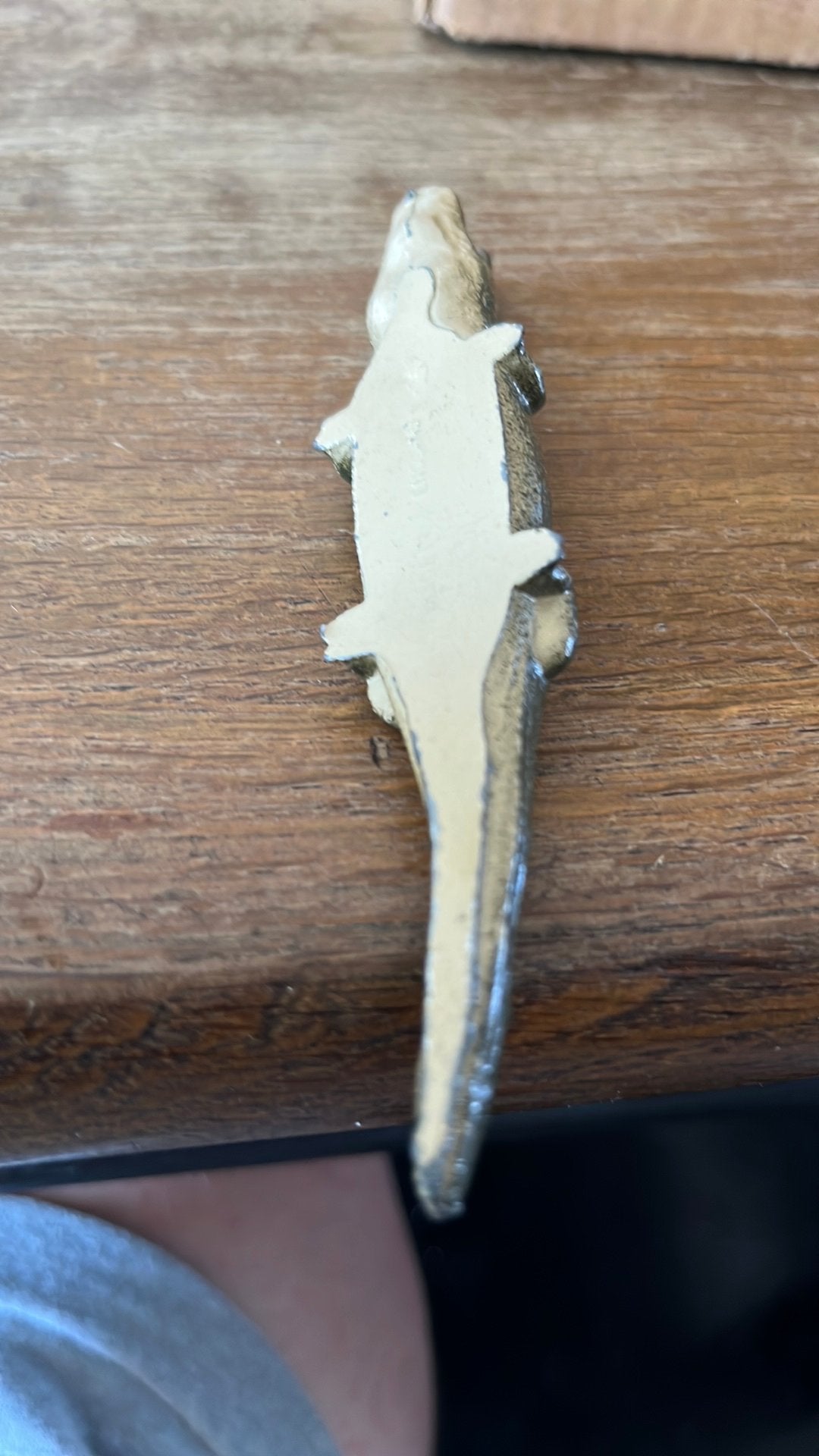 Lood/Tin speelgoed krokodilletje van Britains?, Antiek en Kunst, Antiek | Speelgoed, Ophalen of Verzenden