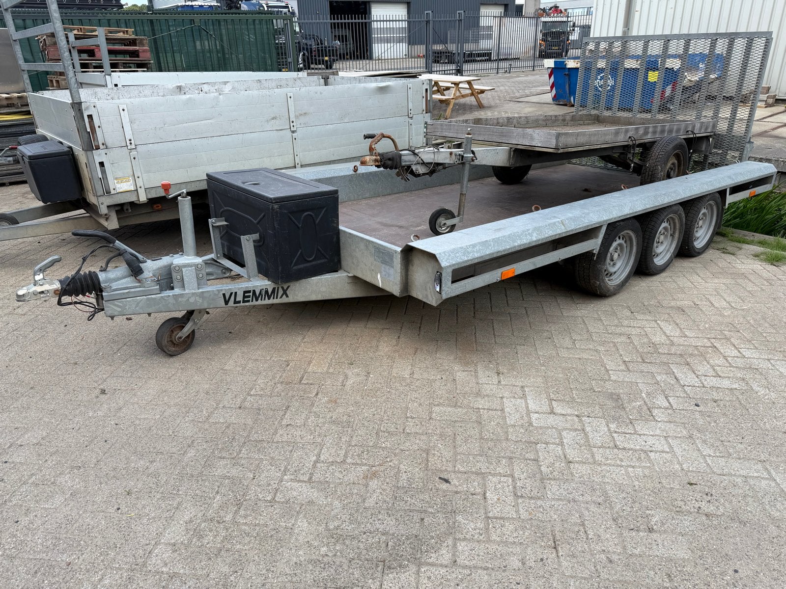 Vlemmix 3 assige machinetransporter 3500kg, Ophalen, Gebruikt