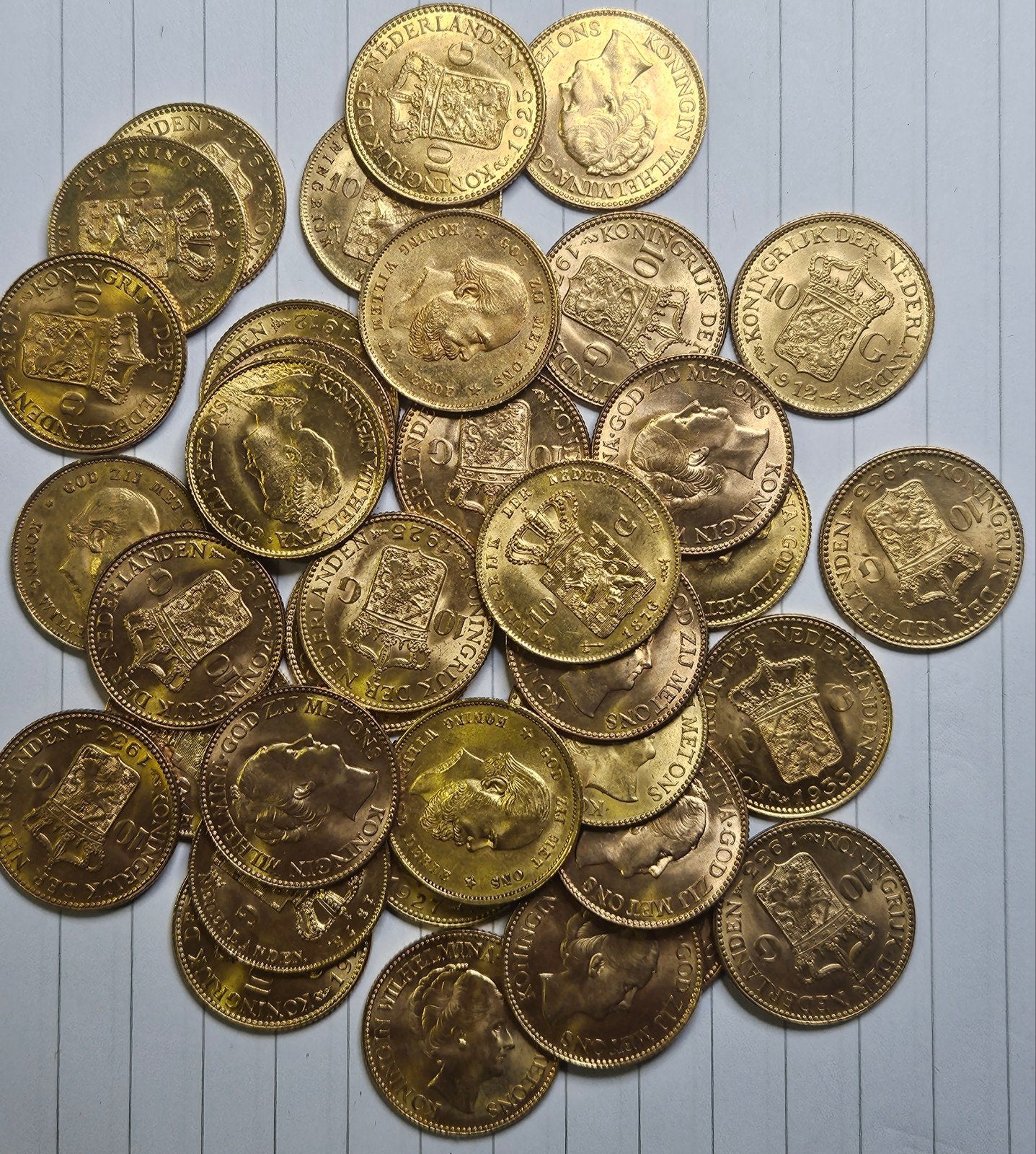 40 stuks gouden tientjes, Postzegels en Munten, Munten | Nederland, Ophalen of Verzenden, Koningin Wilhelmina, 10 gulden