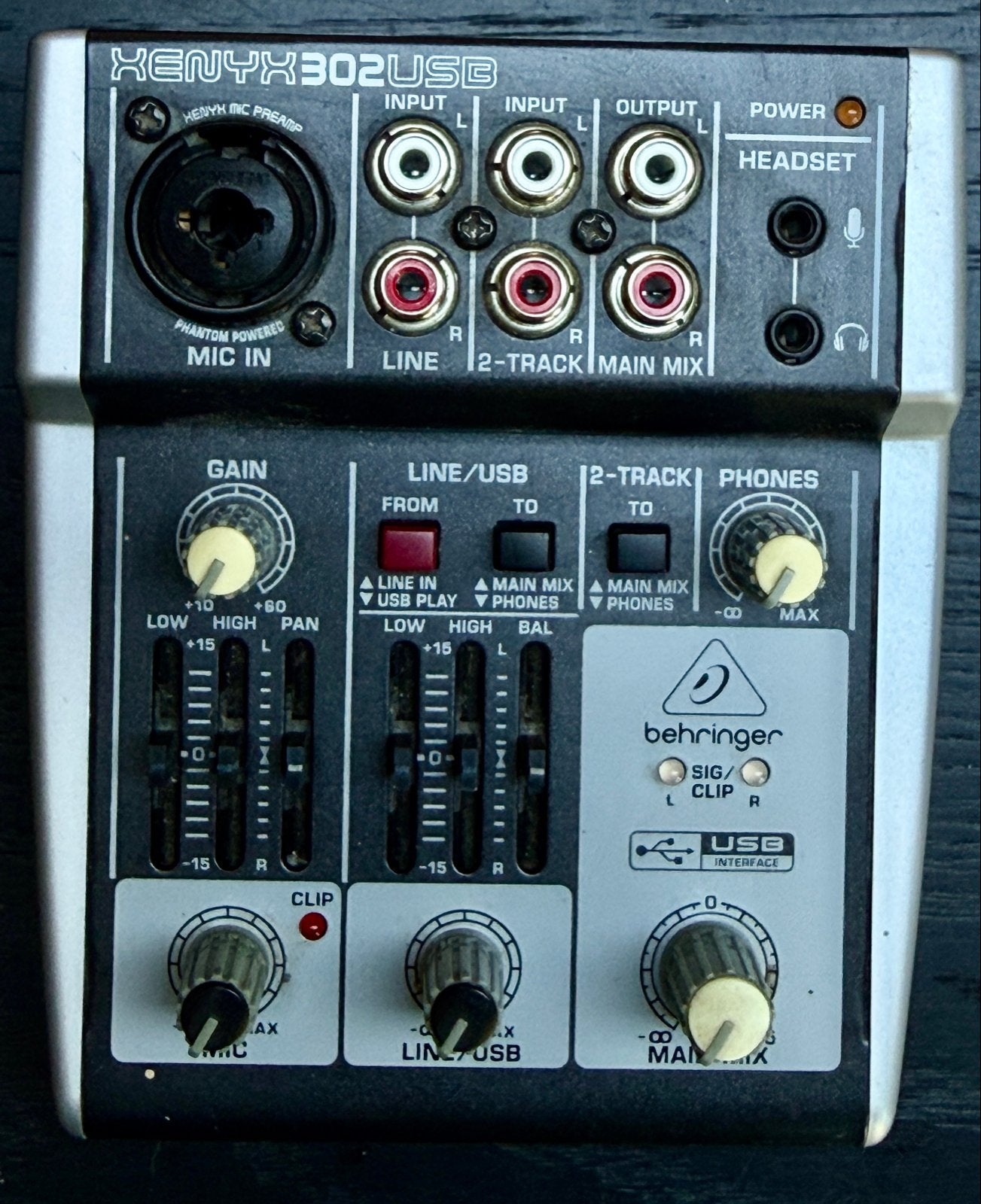Behringer Xenyx 302USB Mengpaneel - Compact & USB, Ophalen of Verzenden, Gebruikt, Minder dan 5 kanalen, Microfooningang