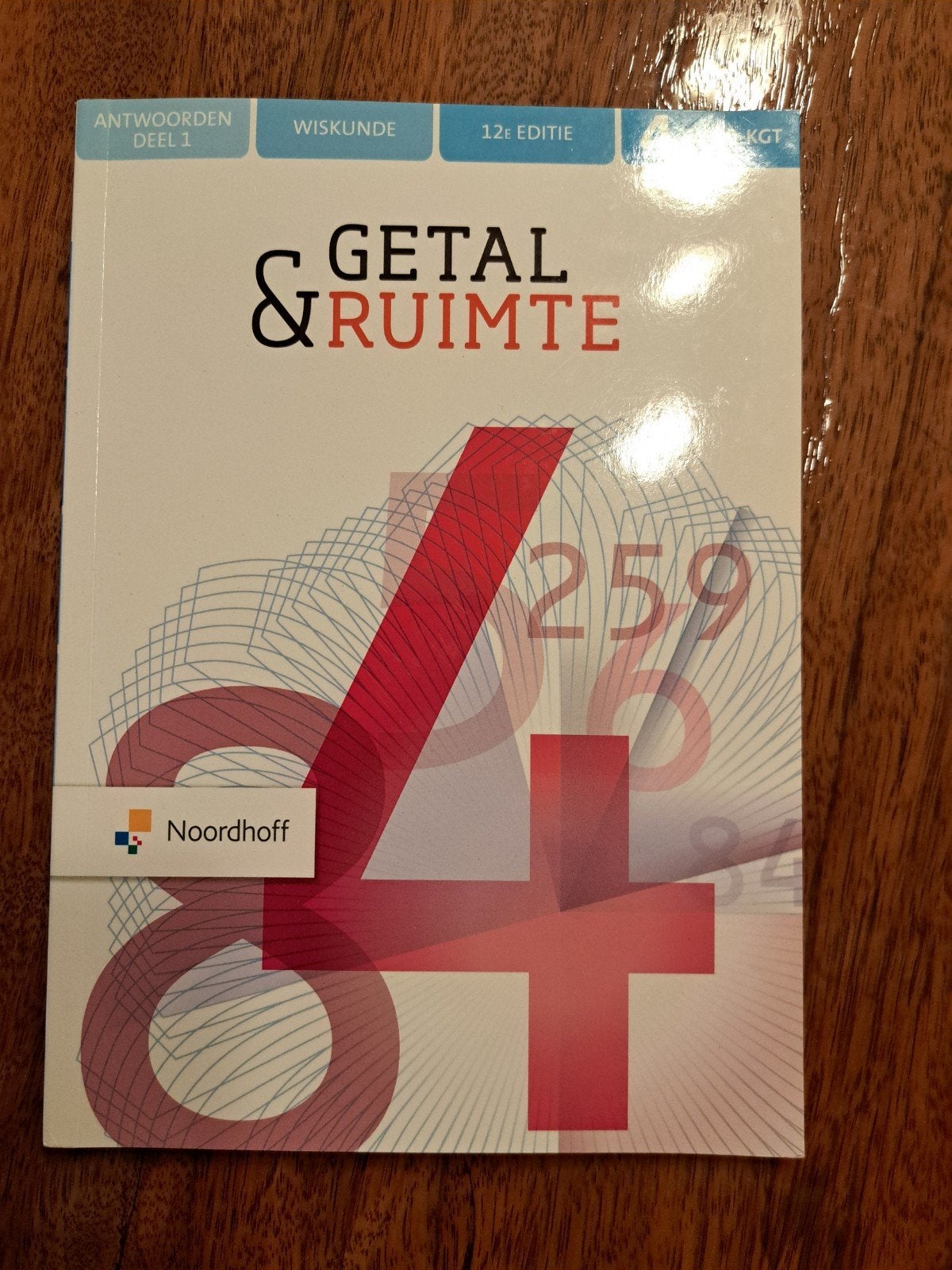 Getal & Ruimte Wiskunde VMBO-KGT 4 deel 1 & 2 antwoordenboek, Boeken, VMBO, Wiskunde A, Noordhoff, Ophalen of Verzenden