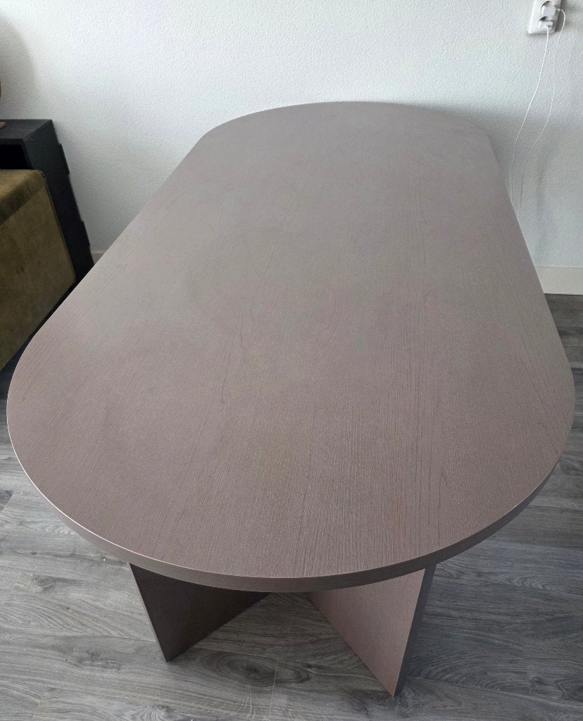 Japandi eettafel 200 bij 90, Ophalen, Nieuw, 50 tot 100 cm, 150 tot 200 cm